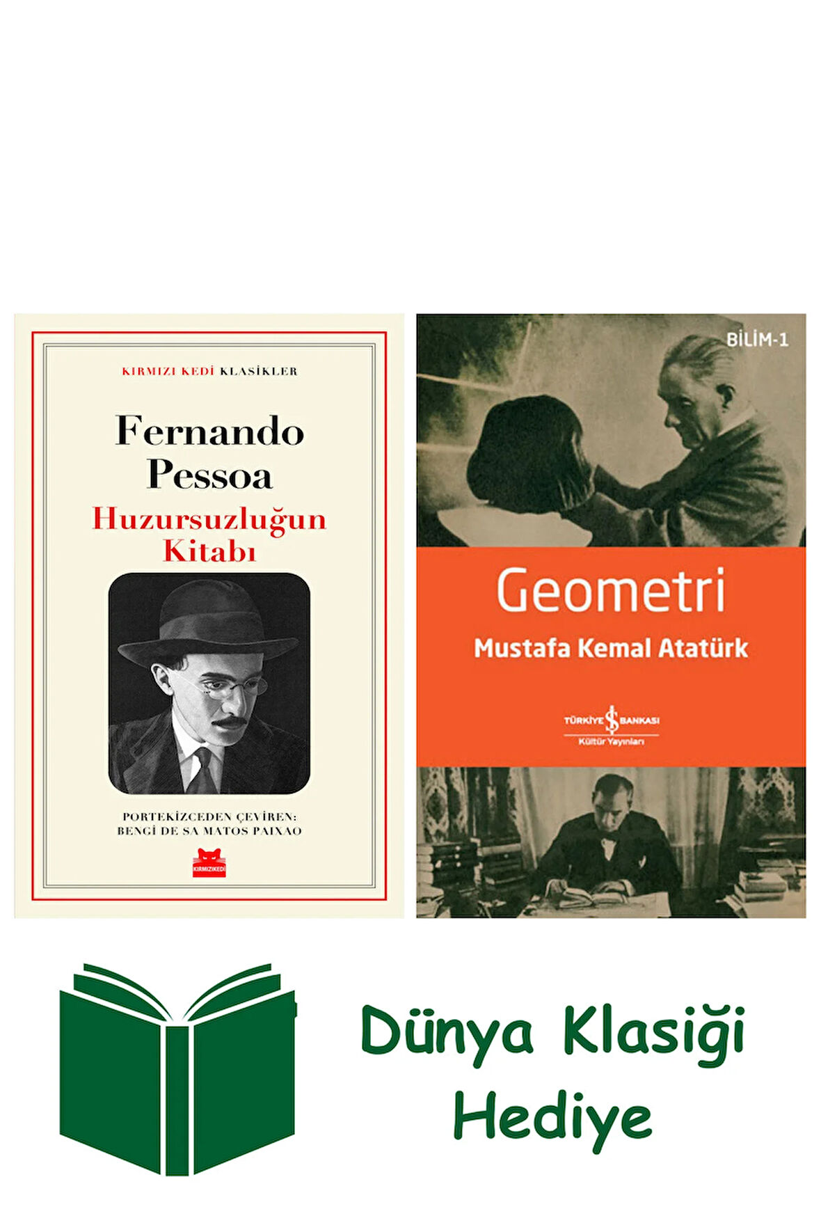 Huzursuzluğun Kitabı + Geometri + Dünya Klasiği Hediye