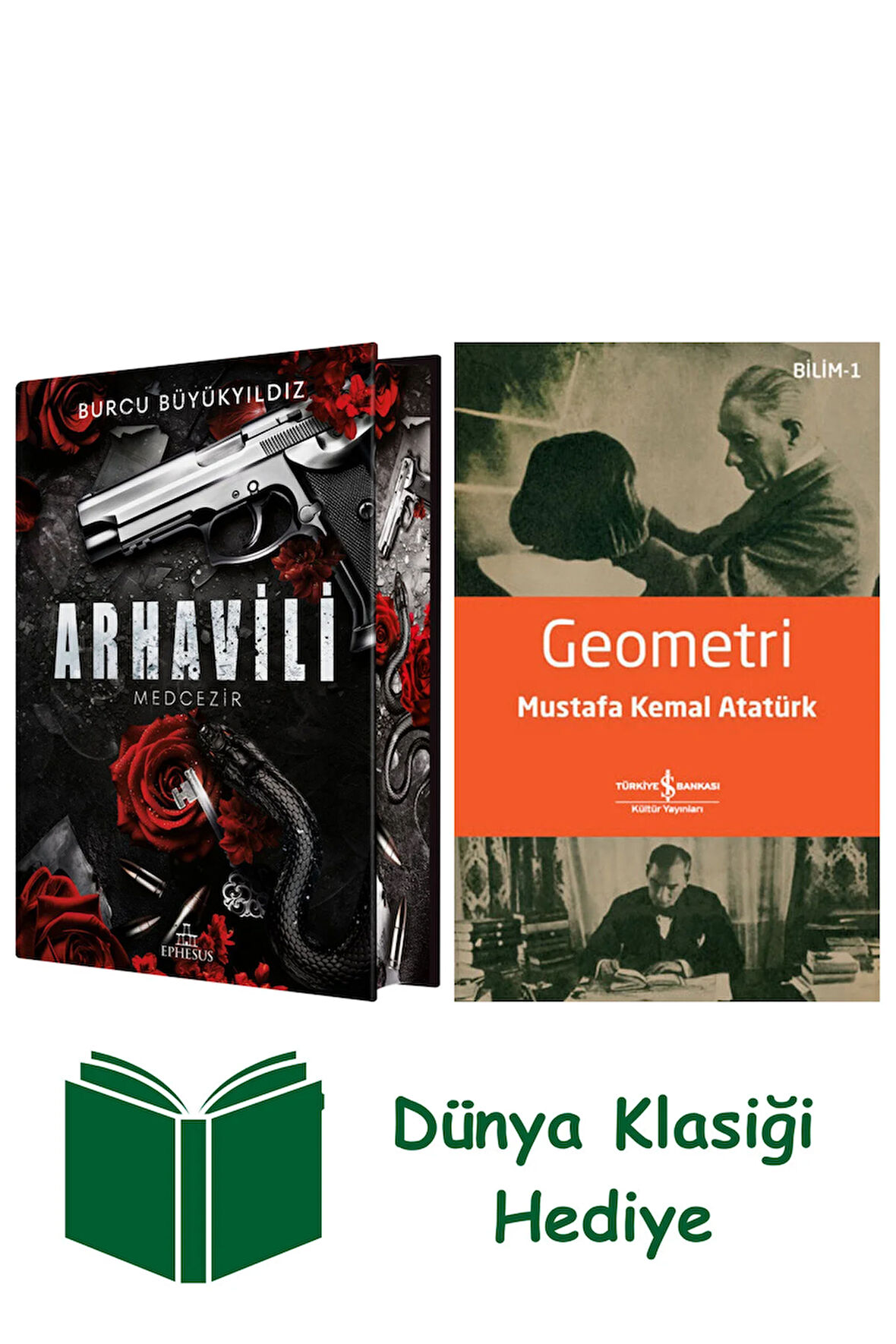 Arhavili 1 - Medcezir (Ciltli - Yan Boyamalı) + Geometri + Dünya Klasiği Hediye