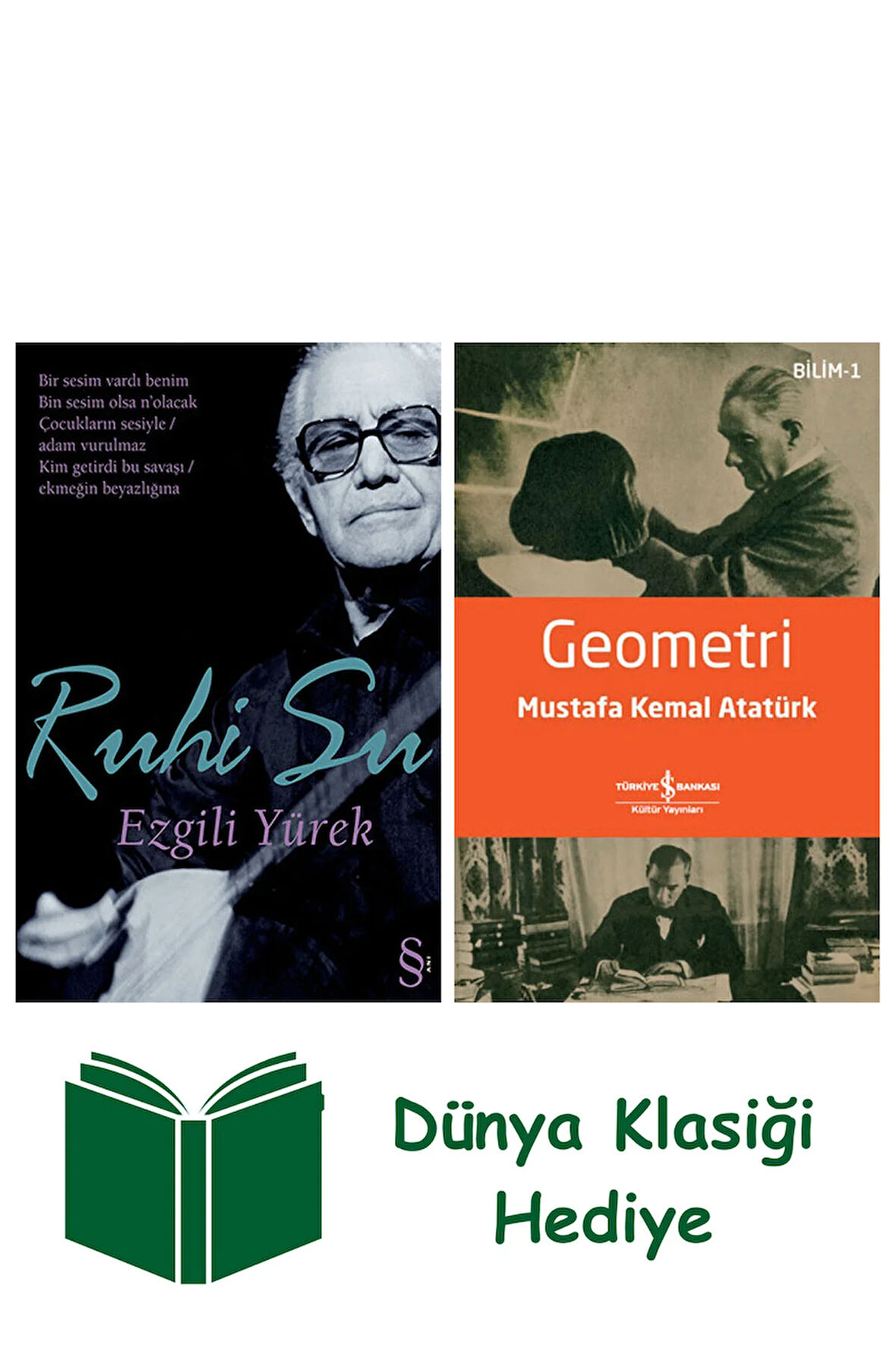 Ezgili Yürek + Geometri + Dünya Klasiği Hediye