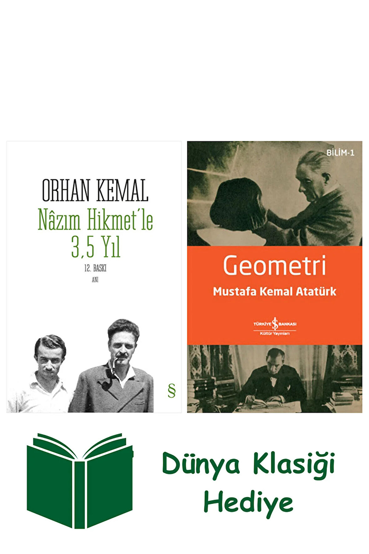 Nâzım Hikmet'le 3,5 Yıl + Geometri + Dünya Klasiği Hediye