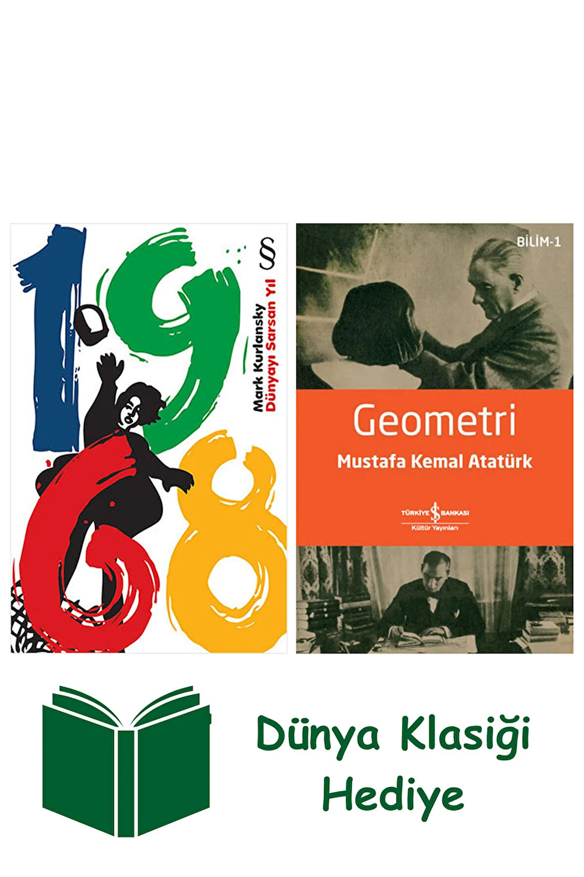 1968 - Dünyayı Sarsan Yıl + Geometri + Dünya Klasiği Hediye