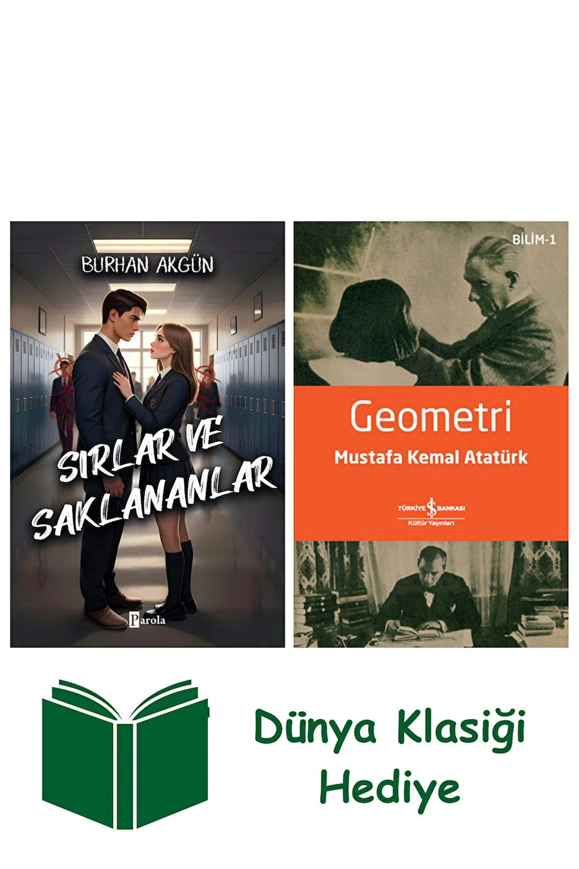 Sırlar ve Saklananlar + Geometri + Dünya Klasiği Hediye