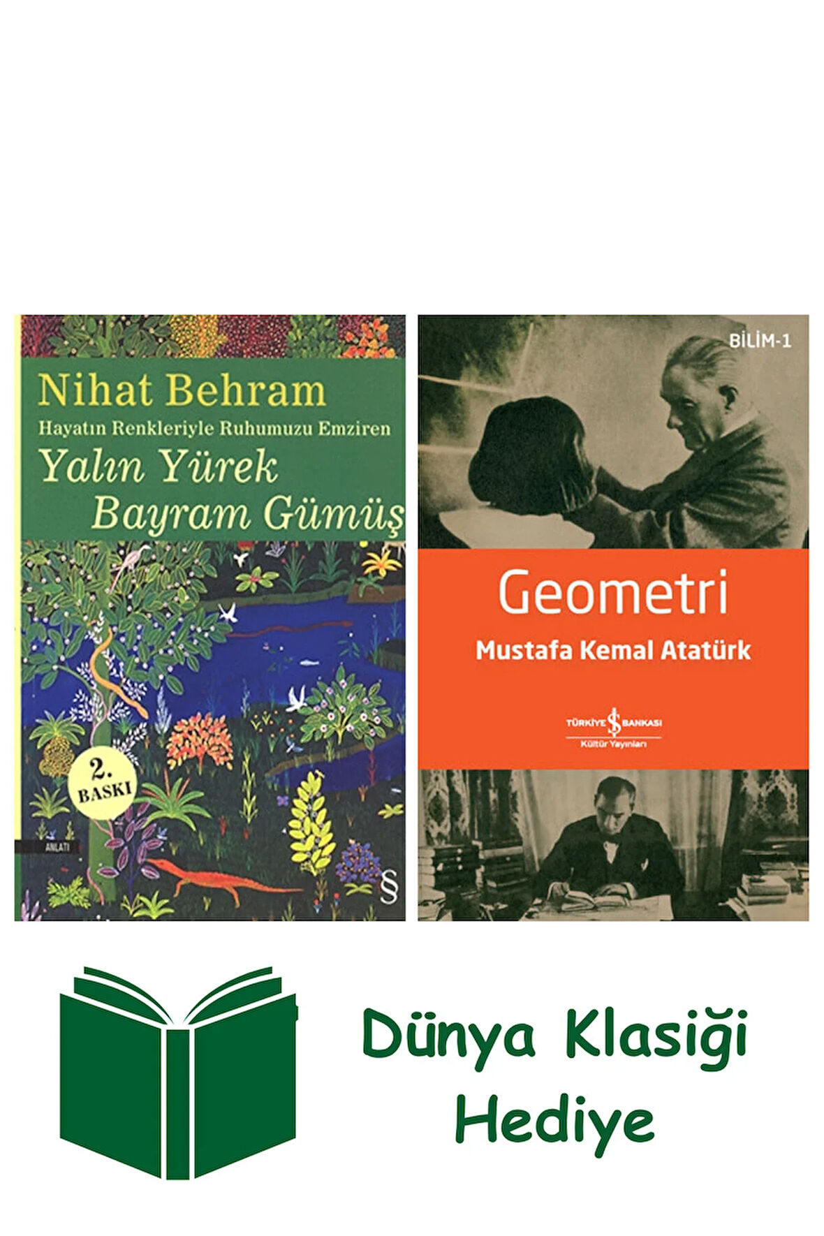 Yalın Yürek Bayram Gümüş + Geometri + Dünya Klasiği Hediye