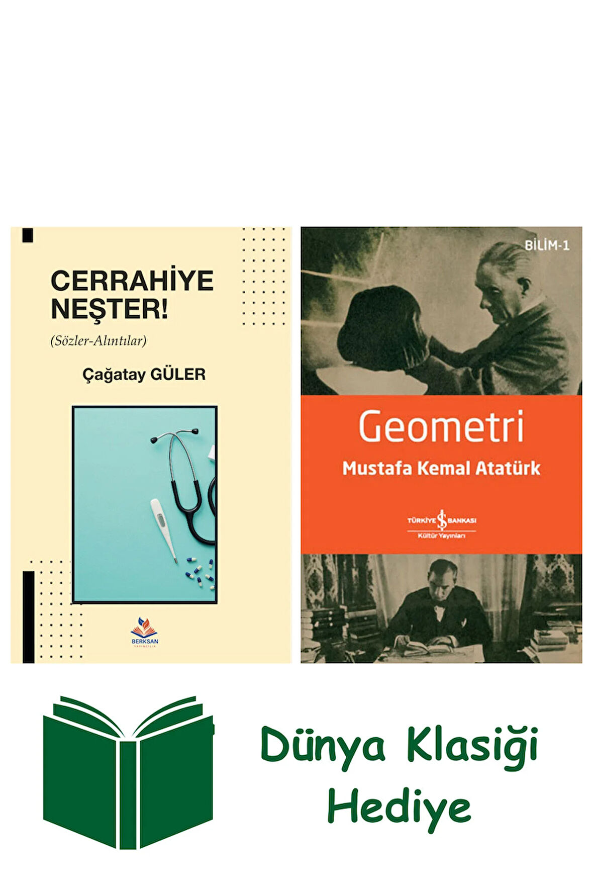 Cerrahiye Neşter + Geometri + Dünya Klasiği Hediye