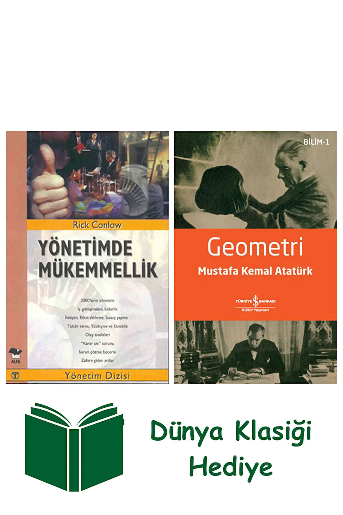 Yönetimde Mükemmellik + Geometri + Dünya Klasiği Hediye