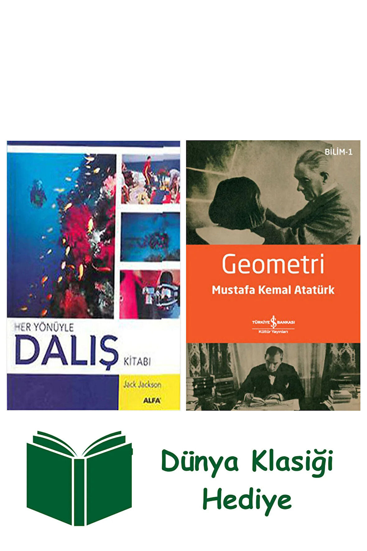 Her Yönüyle Dalış Kitabı (Ciltli) + Geometri + Dünya Klasiği Hediye