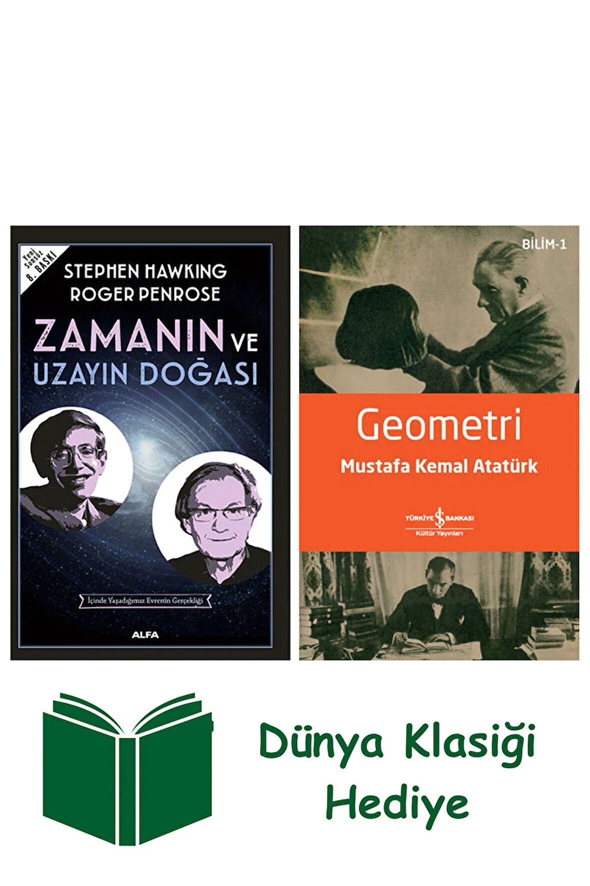 Zamanın ve Uzayın Doğası + Geometri + Dünya Klasiği Hediye