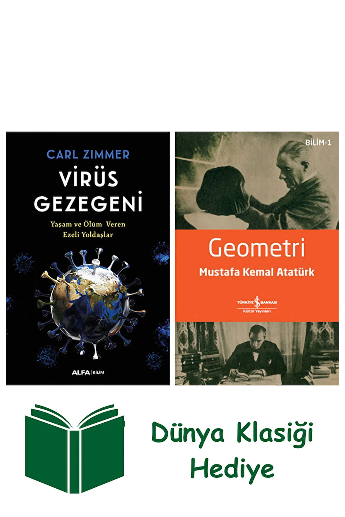 Virüs Gezegeni + Geometri + Dünya Klasiği Hediye