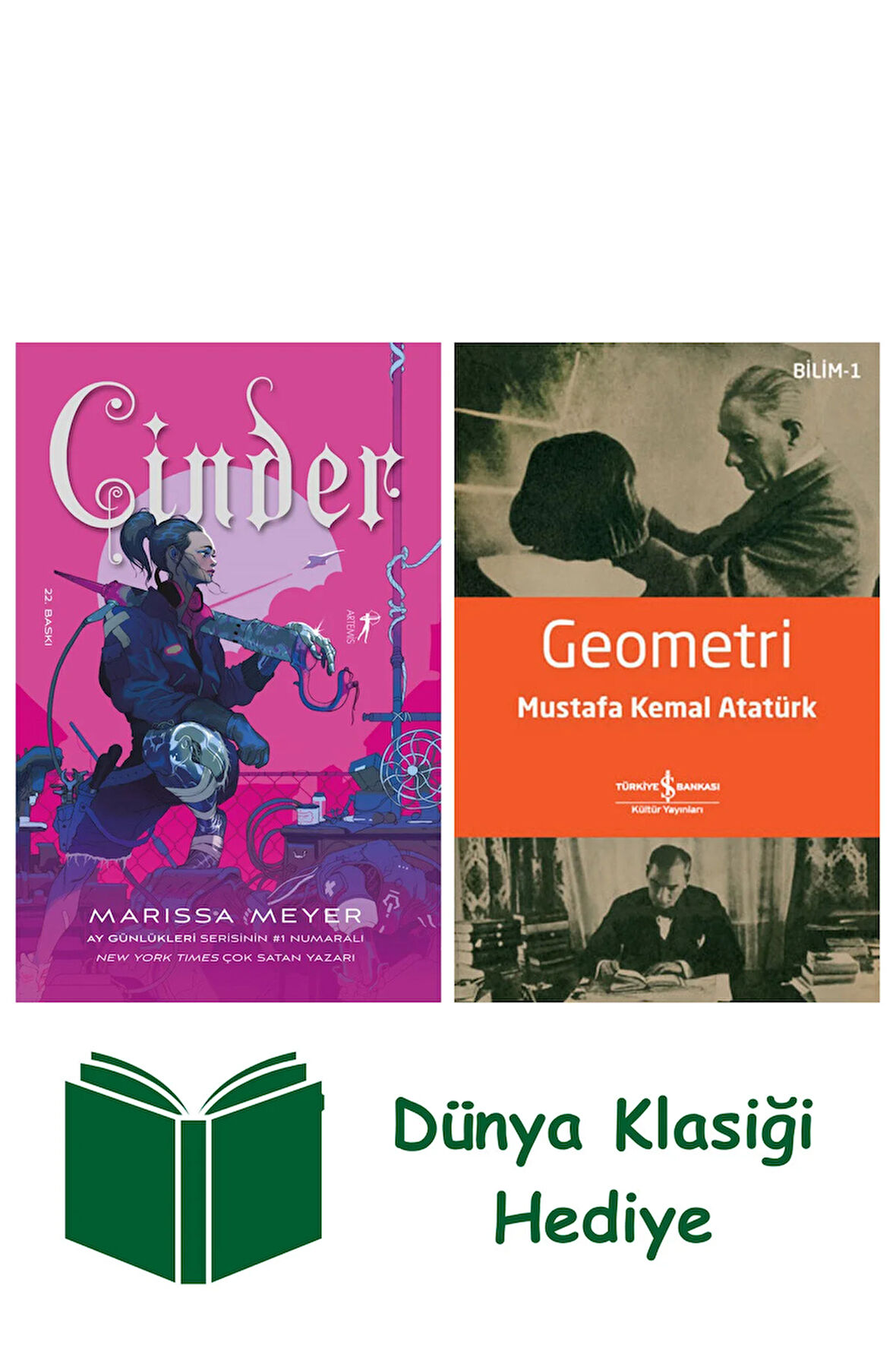 Cinder + Geometri + Dünya Klasiği Hediye