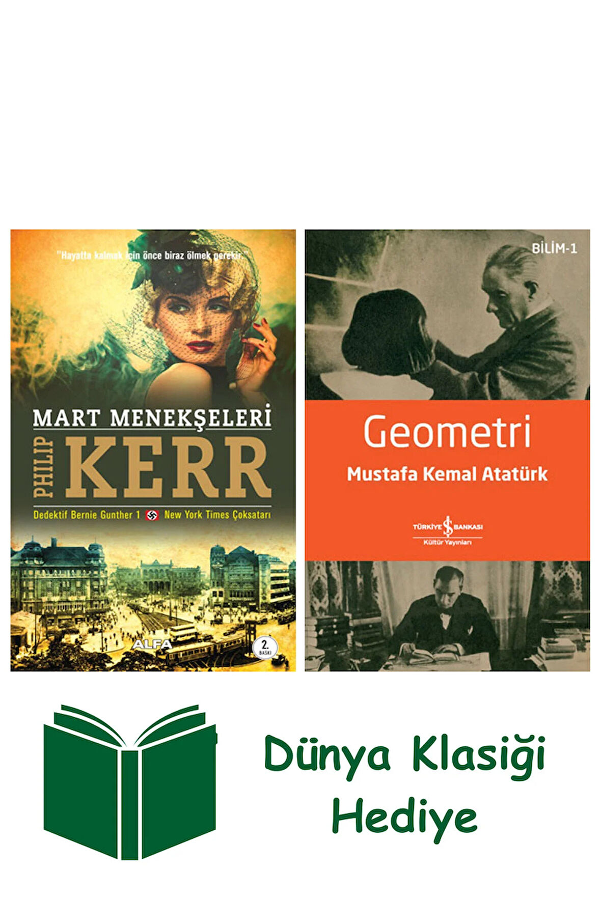 Mart Menekşeleri + Geometri + Dünya Klasiği Hediye