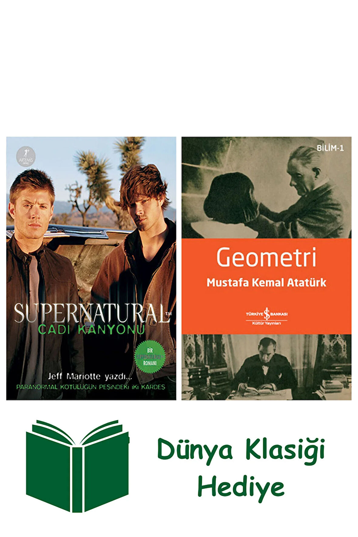 Supernatural - Cadı Kanyonu + Geometri + Dünya Klasiği Hediye