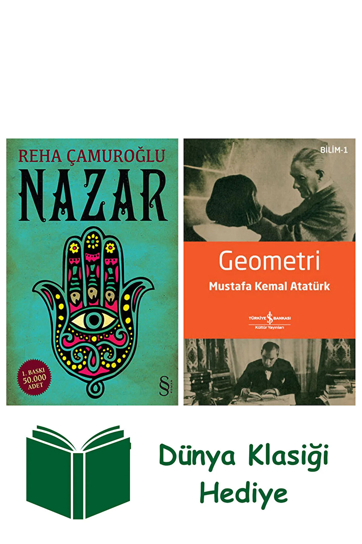 Nazar + Geometri + Dünya Klasiği Hediye