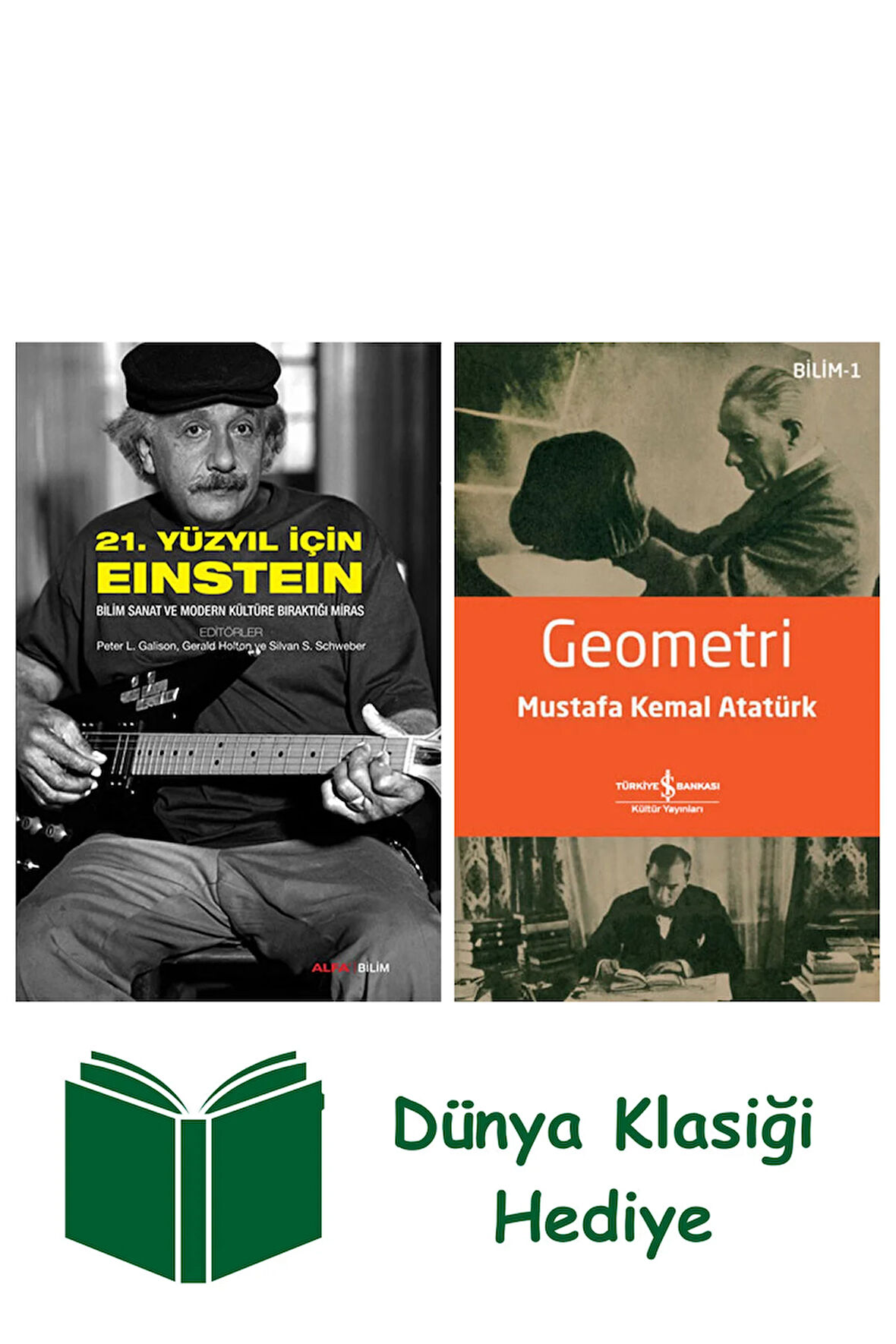 21. Yüzyıl İçin Einstein + Geometri + Dünya Klasiği Hediye
