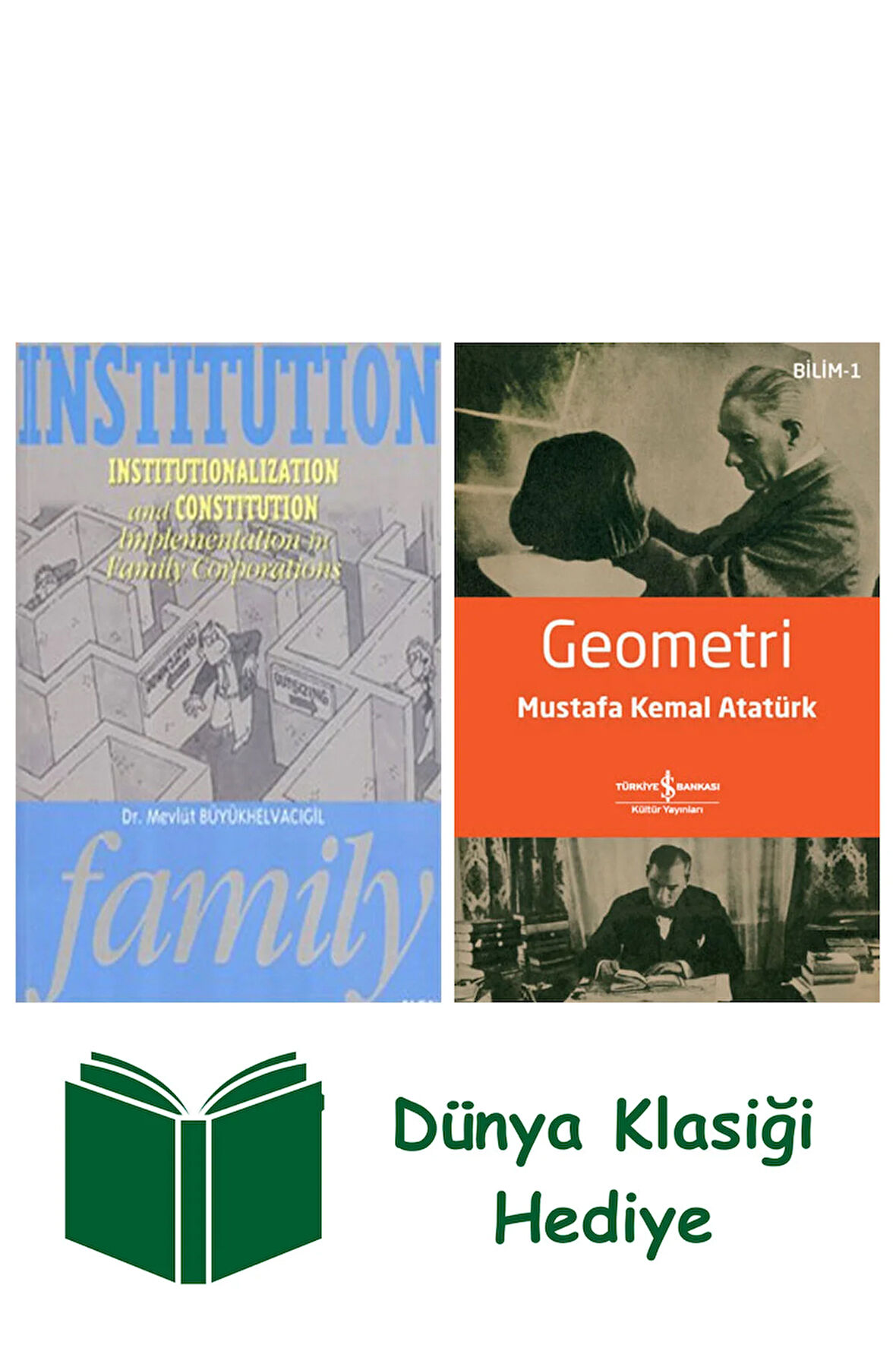 Institution Family + Geometri + Dünya Klasiği Hediye