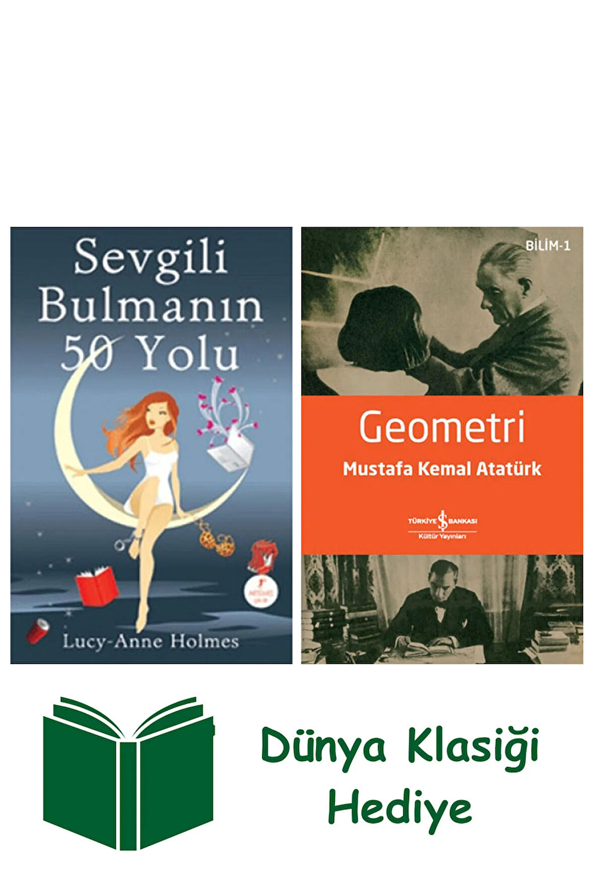 Sevgili Bulmanın 50 Yolu + Geometri + Dünya Klasiği Hediye