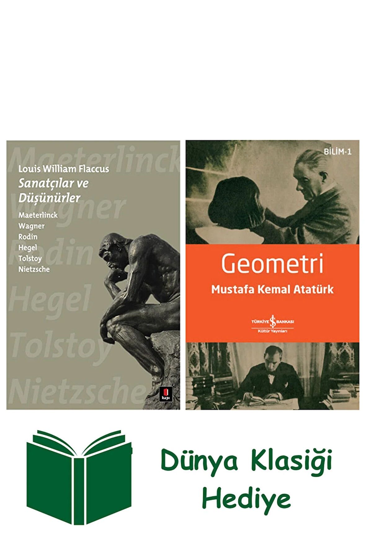Sanatçılar ve Düşünürler + Geometri + Dünya Klasiği Hediye
