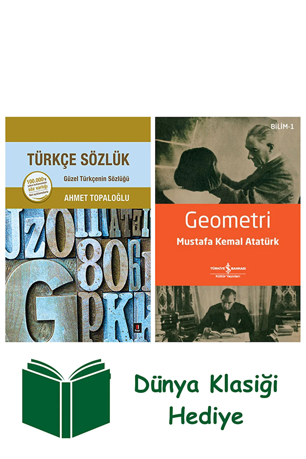 Türkçe Sözlük (Ciltli) + Geometri + Dünya Klasiği Hediye