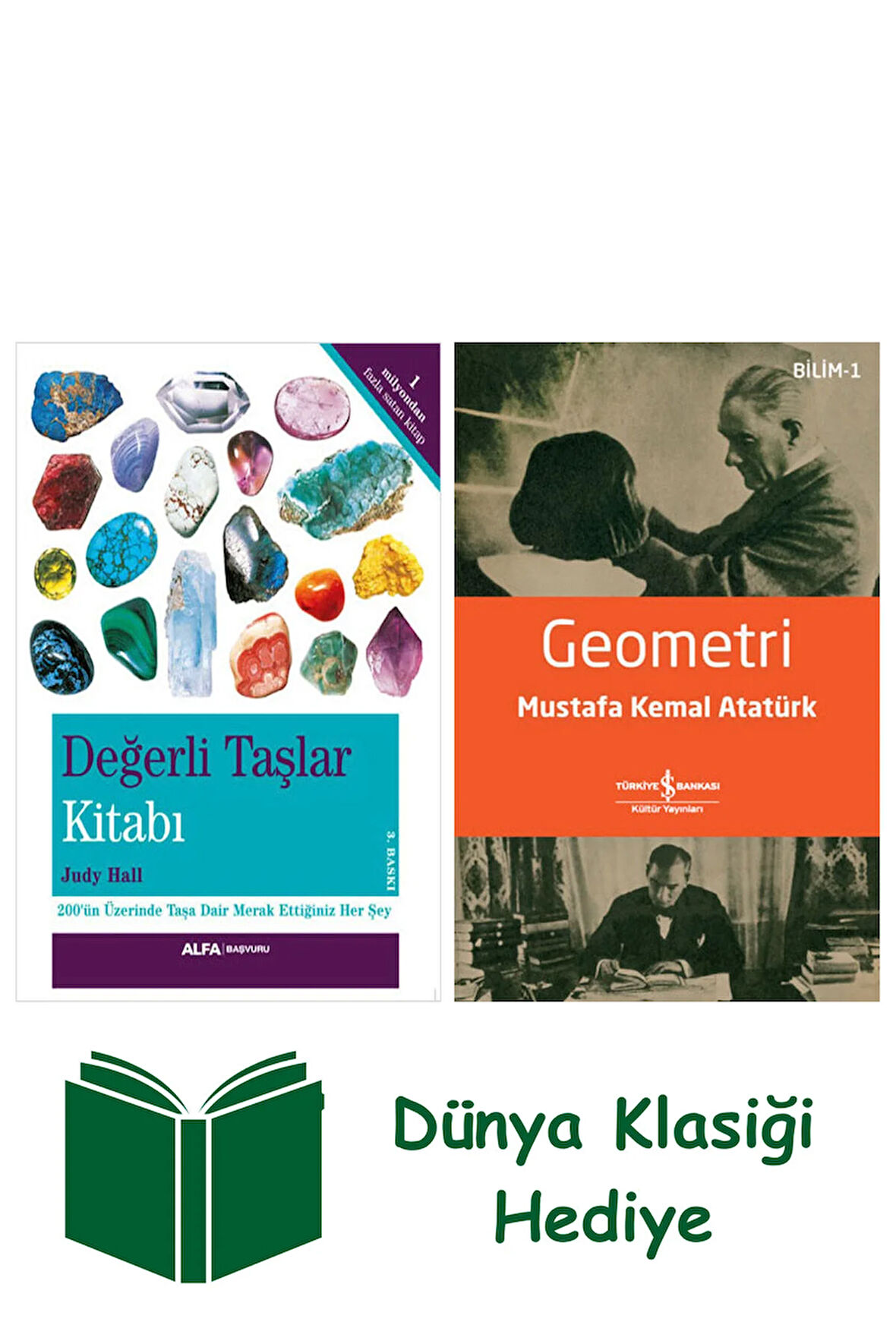 Değerli Taşlar Kitabı + Geometri + Dünya Klasiği Hediye
