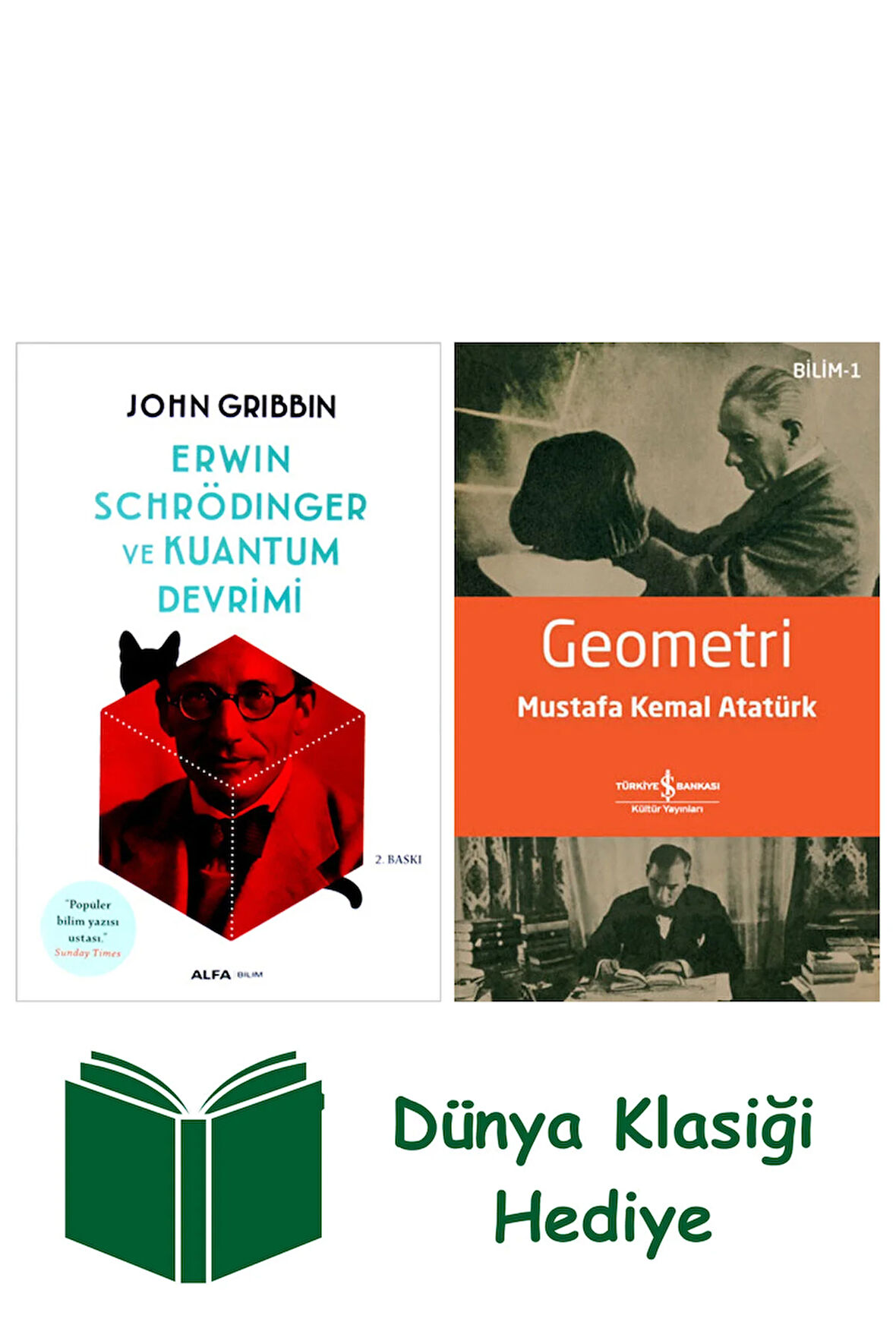 Erwin Schrödinger ve Kuantum Devrimi + Geometri + Dünya Klasiği Hediye
