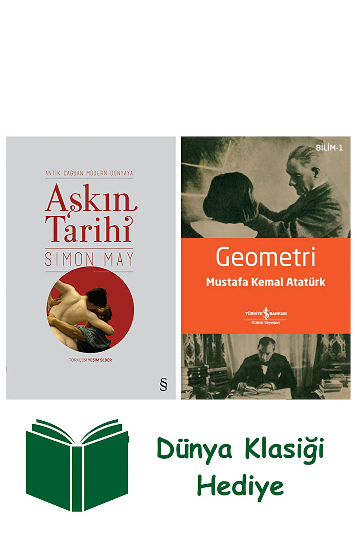 Aşkın Tarihi + Geometri + Dünya Klasiği Hediye