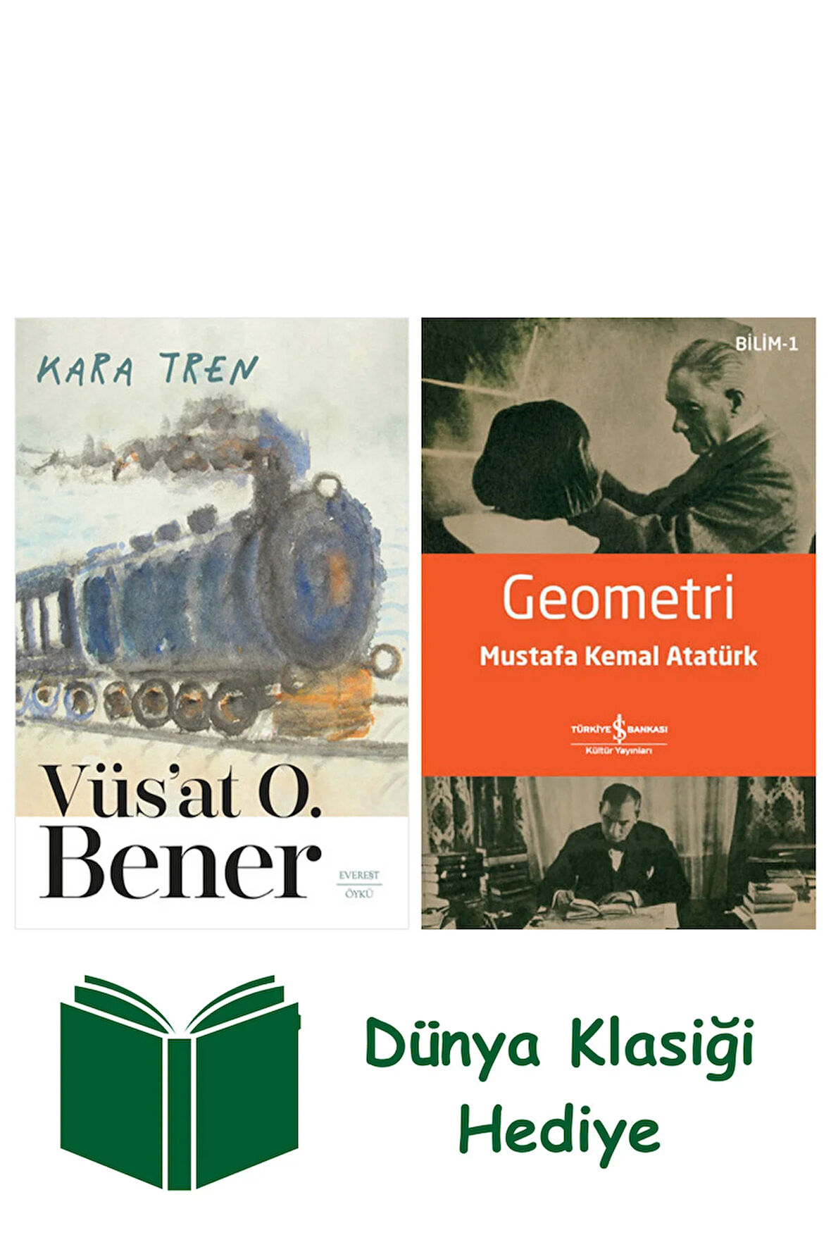 Kara Tren + Geometri + Dünya Klasiği Hediye