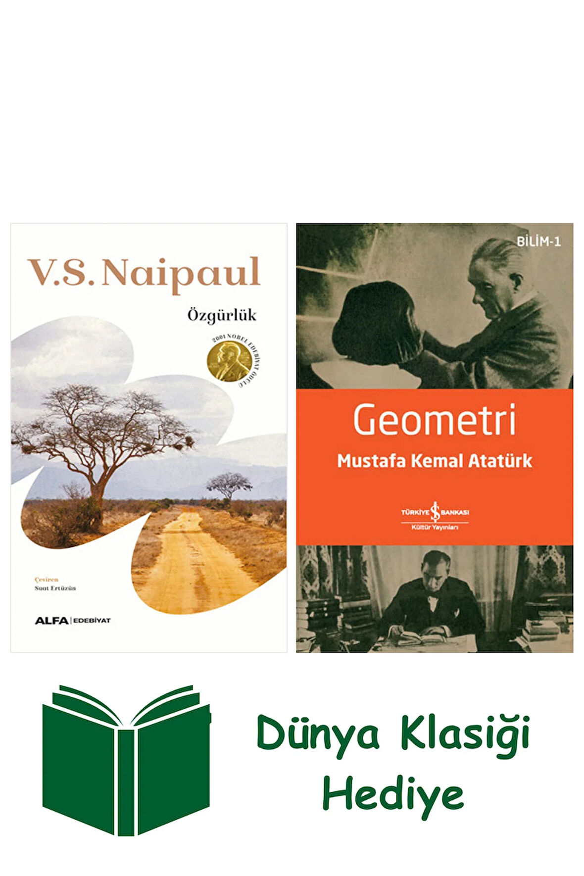 Özgürlük + Geometri + Dünya Klasiği Hediye