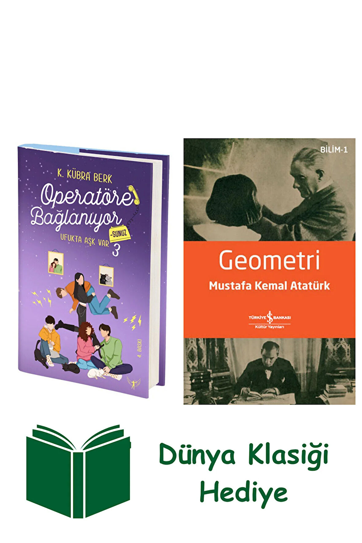 Operatöre Bağlanıyorsunuz 3 - Ufukta Aşk Var (Ciltli) + Geometri + Dünya Klasiği Hediye