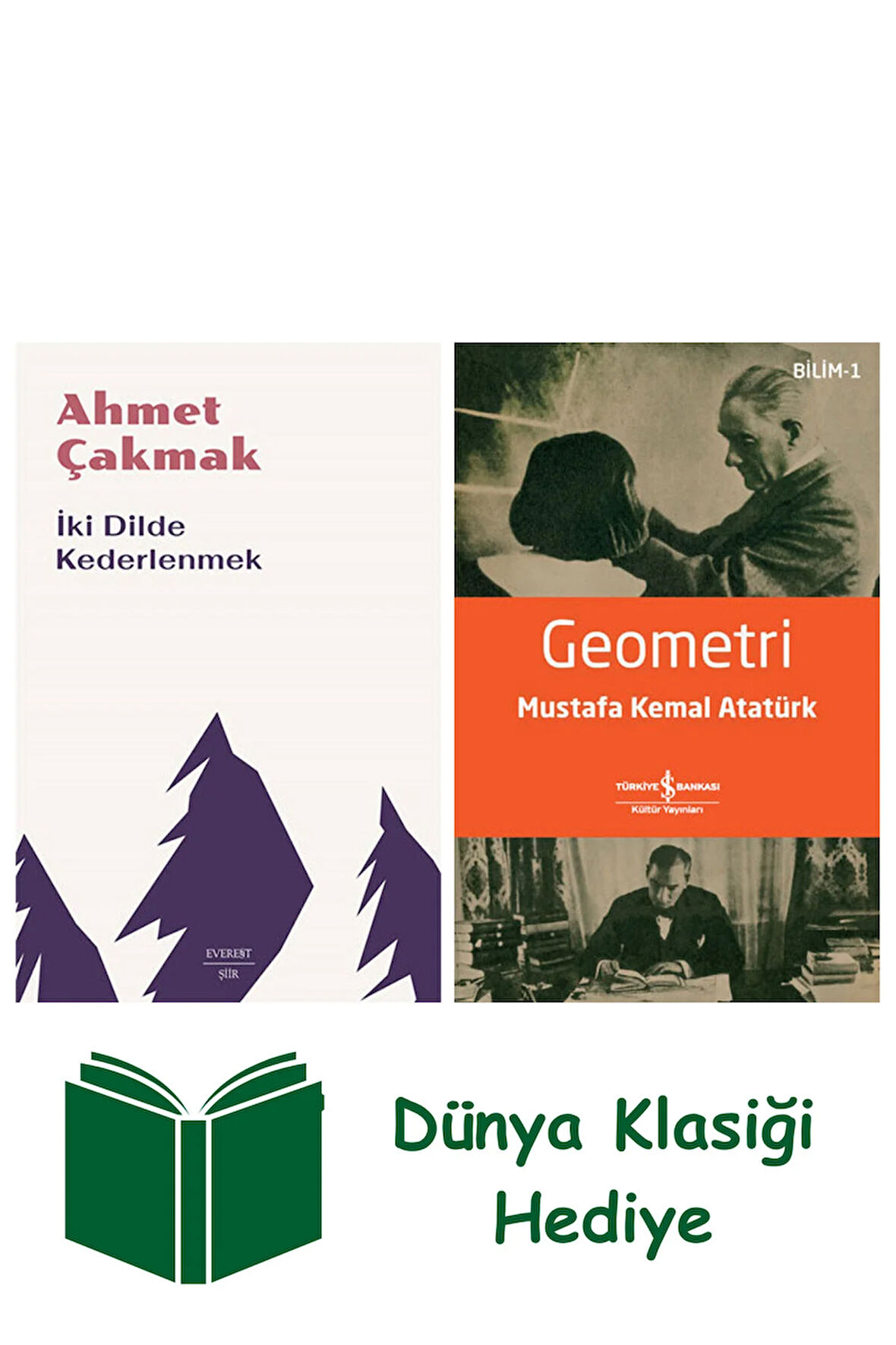 İki Dilde Kederlenmek + Geometri + Dünya Klasiği Hediye