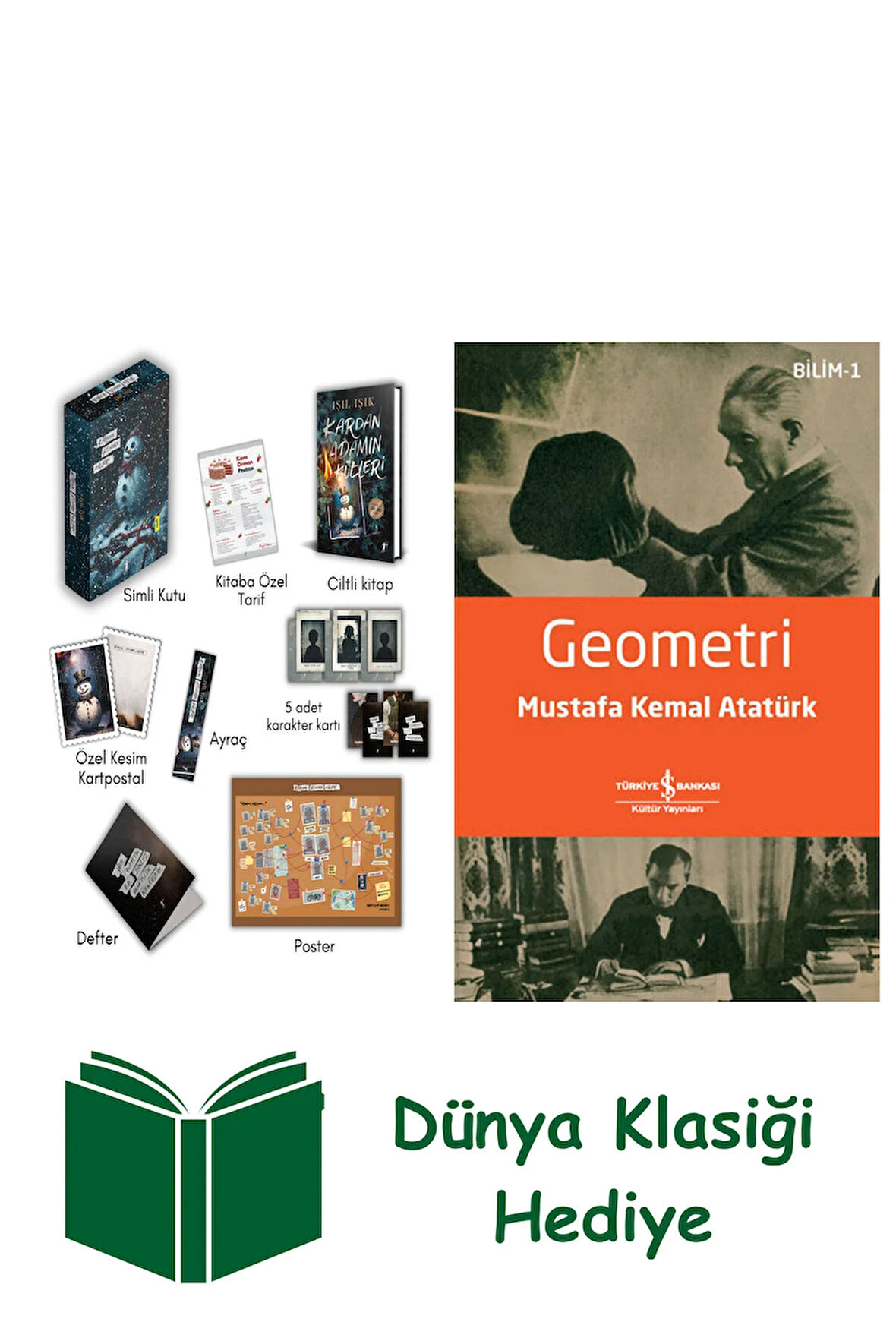 Kardan Adamın Külleri Kutulu Set (Ciltli) + Geometri + Dünya Klasiği Hediye