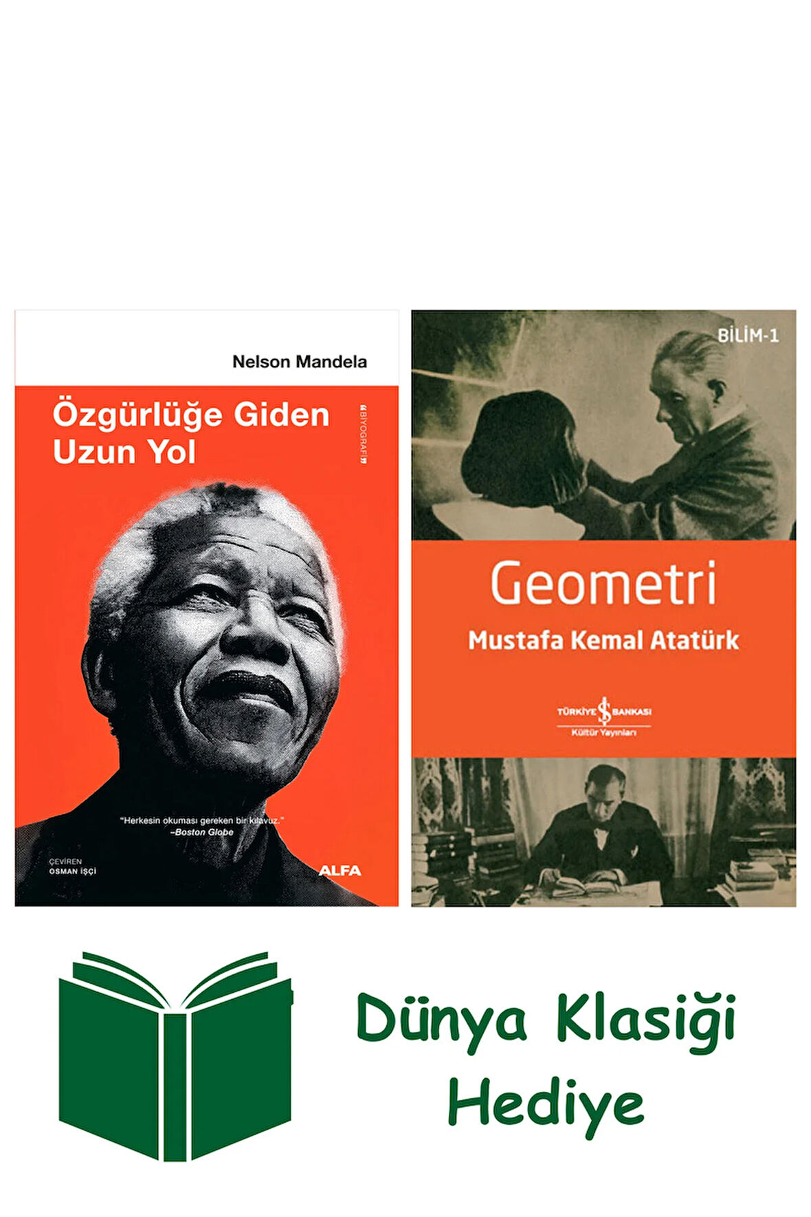 Özgürlüğe Giden Uzun Yol + Geometri + Dünya Klasiği Hediye
