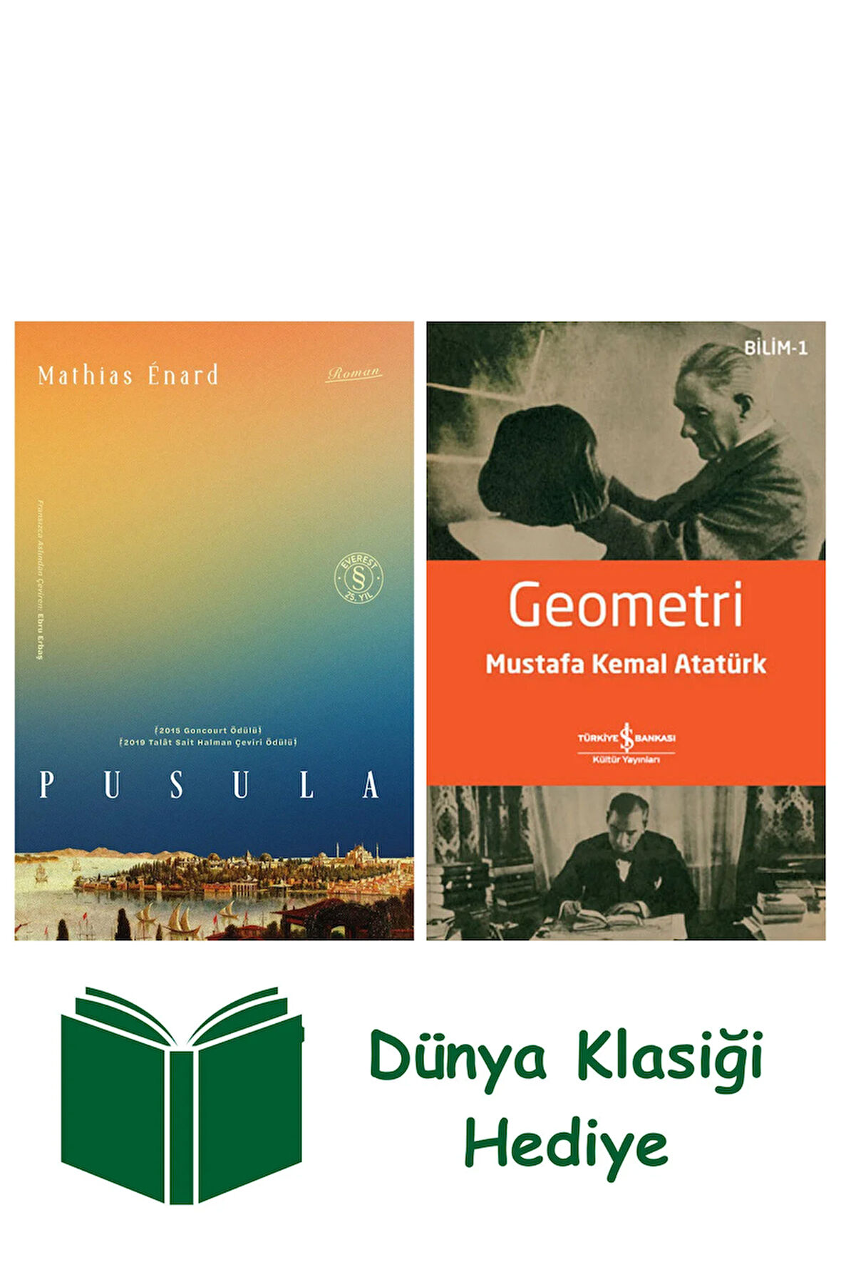 Pusula + Geometri + Dünya Klasiği Hediye