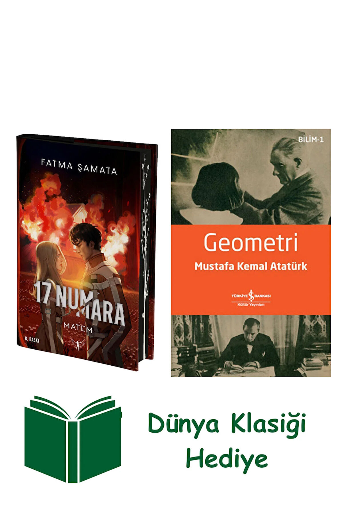 17 Numara - Matem (Ciltli) + Geometri + Dünya Klasiği Hediye