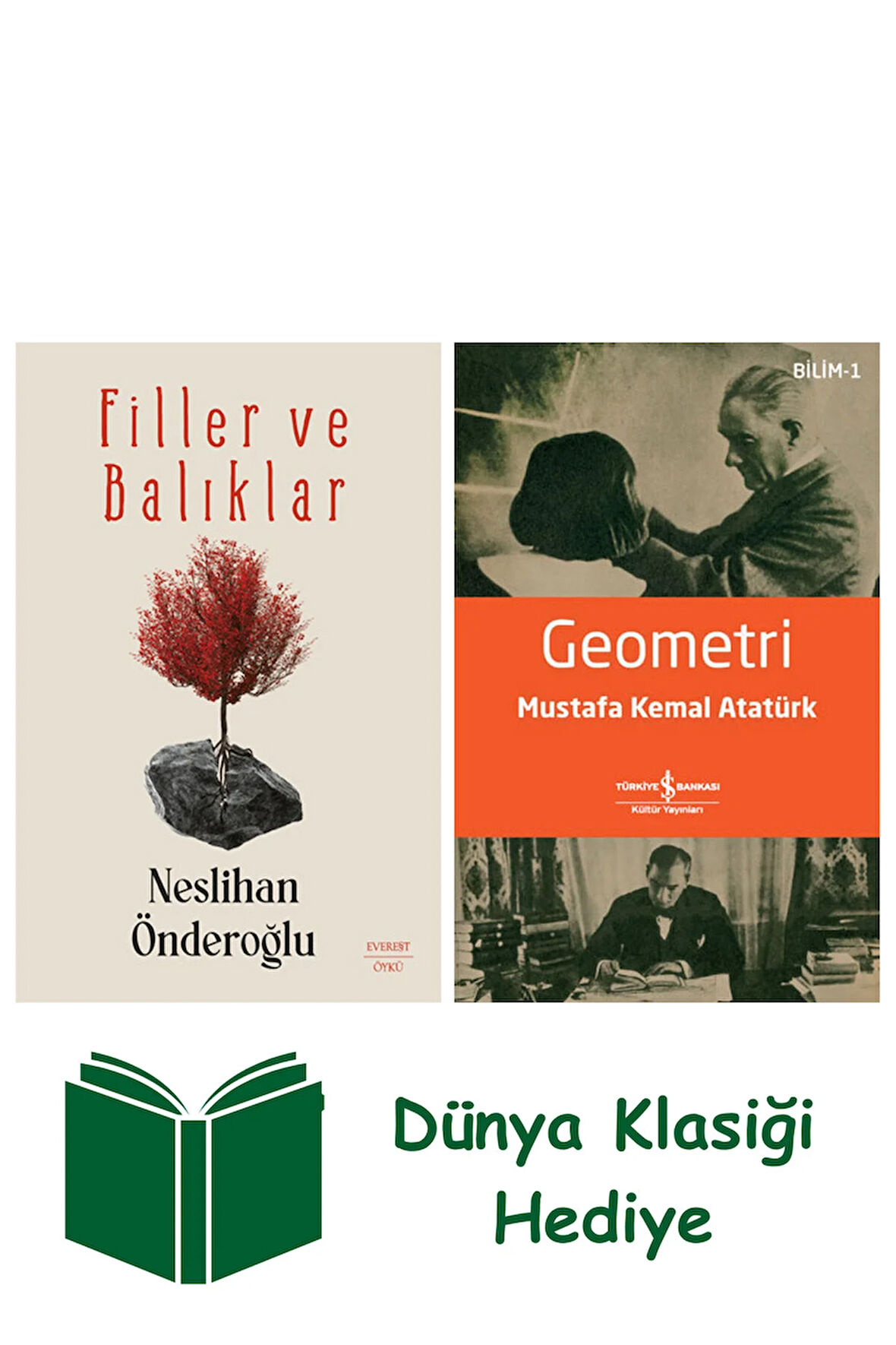 Filler ve Balıklar + Geometri + Dünya Klasiği Hediye