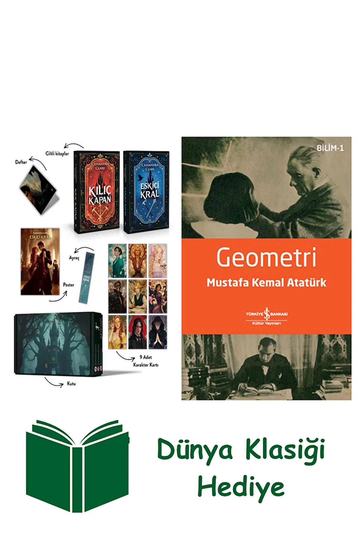 Castellane Günlükleri İkili Kutulu Set (Ciltli) + Geometri + Dünya Klasiği Hediye