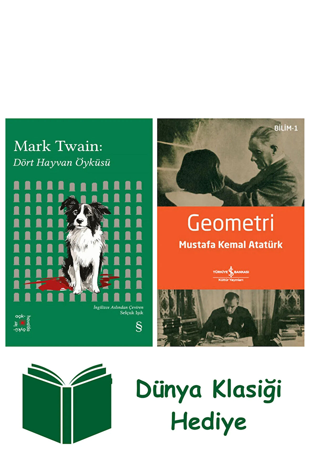 Everest Açıkhava 41 - Dört Hayvan Öyküsü + Geometri + Dünya Klasiği Hediye