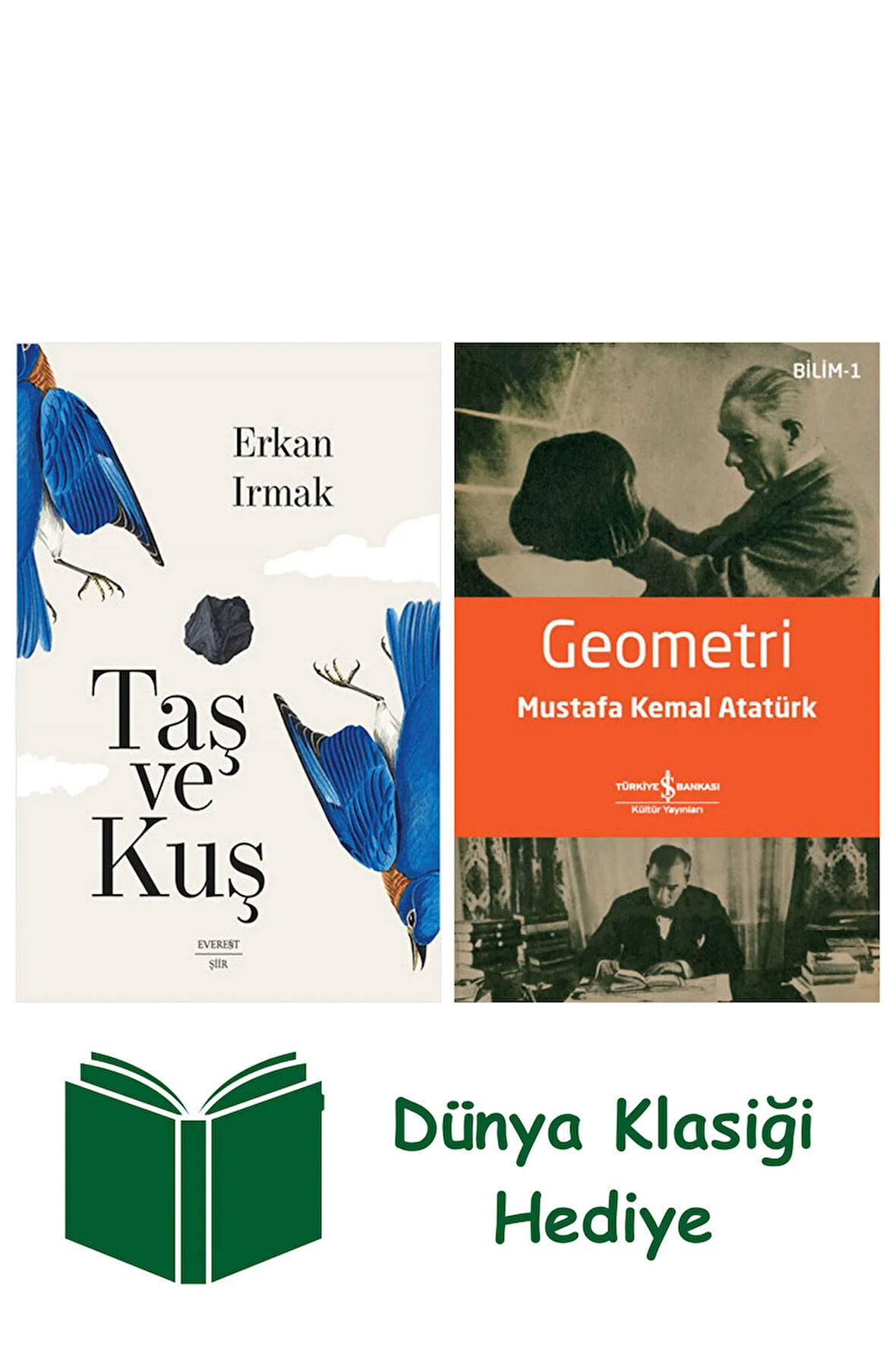 Taş ve Kuş + Geometri + Dünya Klasiği Hediye