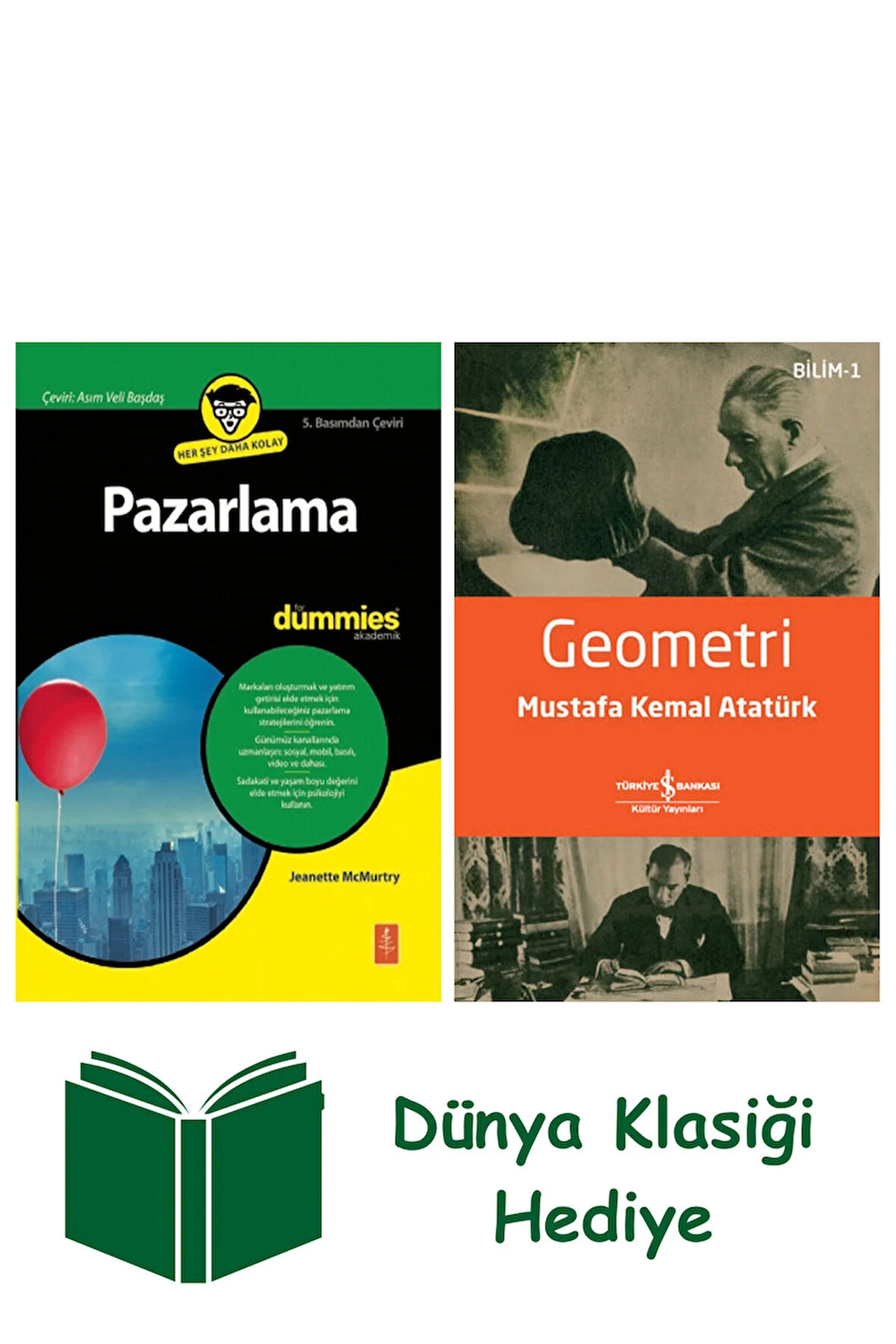 Pazarlama for Dummies + Geometri + Dünya Klasiği Hediye