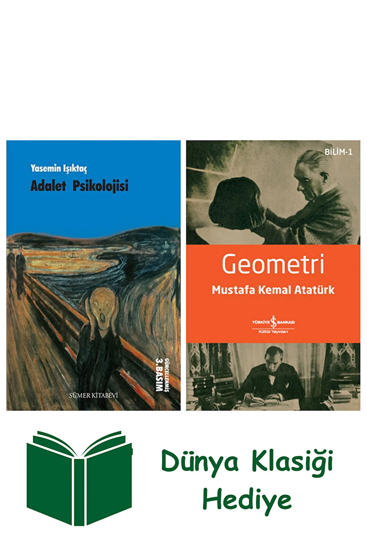 Adalet Psikolojisi + Geometri + Dünya Klasiği Hediye