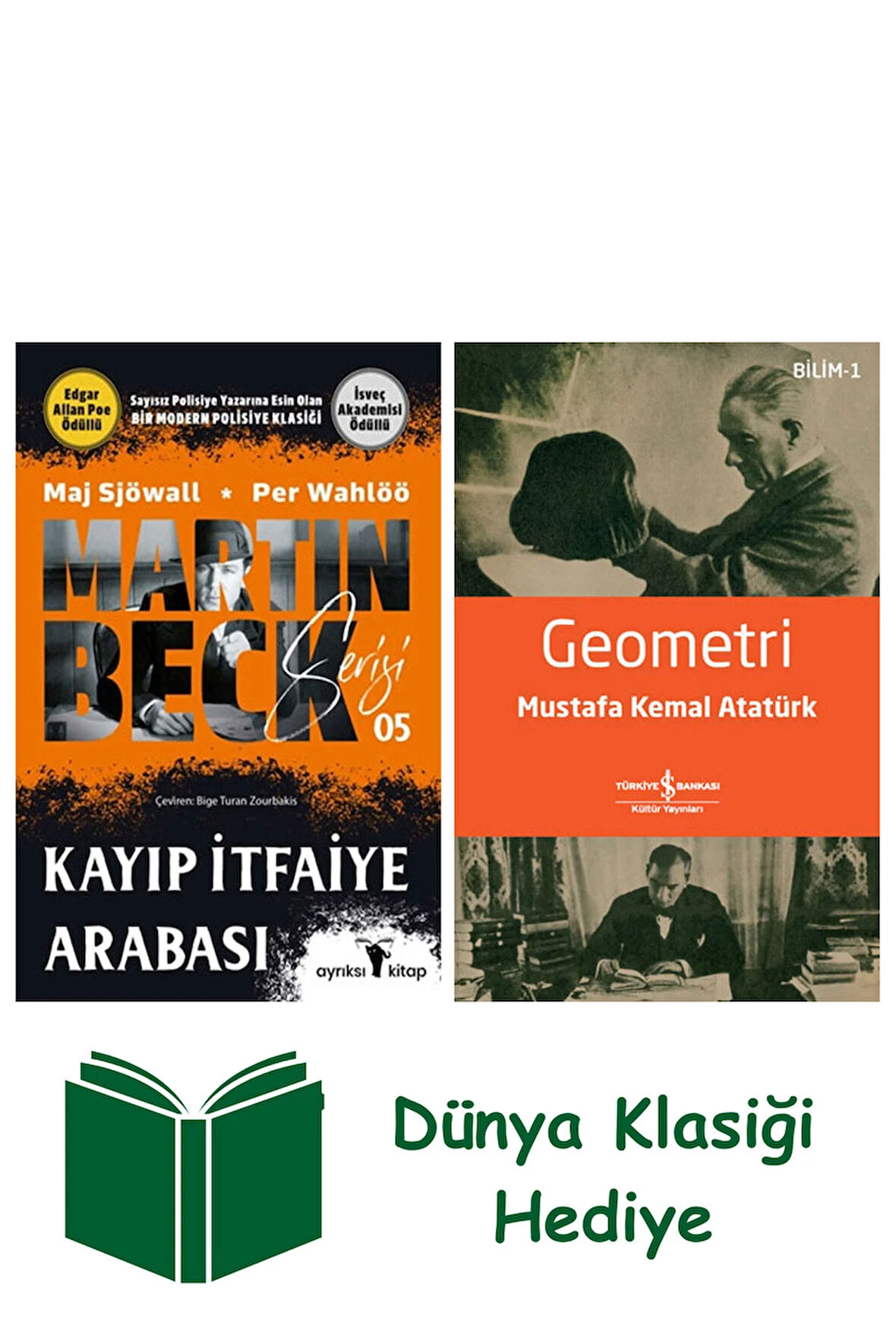 Martin Beck Serisi 5 - Kayıp İtfaiye Arabası + Geometri + Dünya Klasiği Hediye