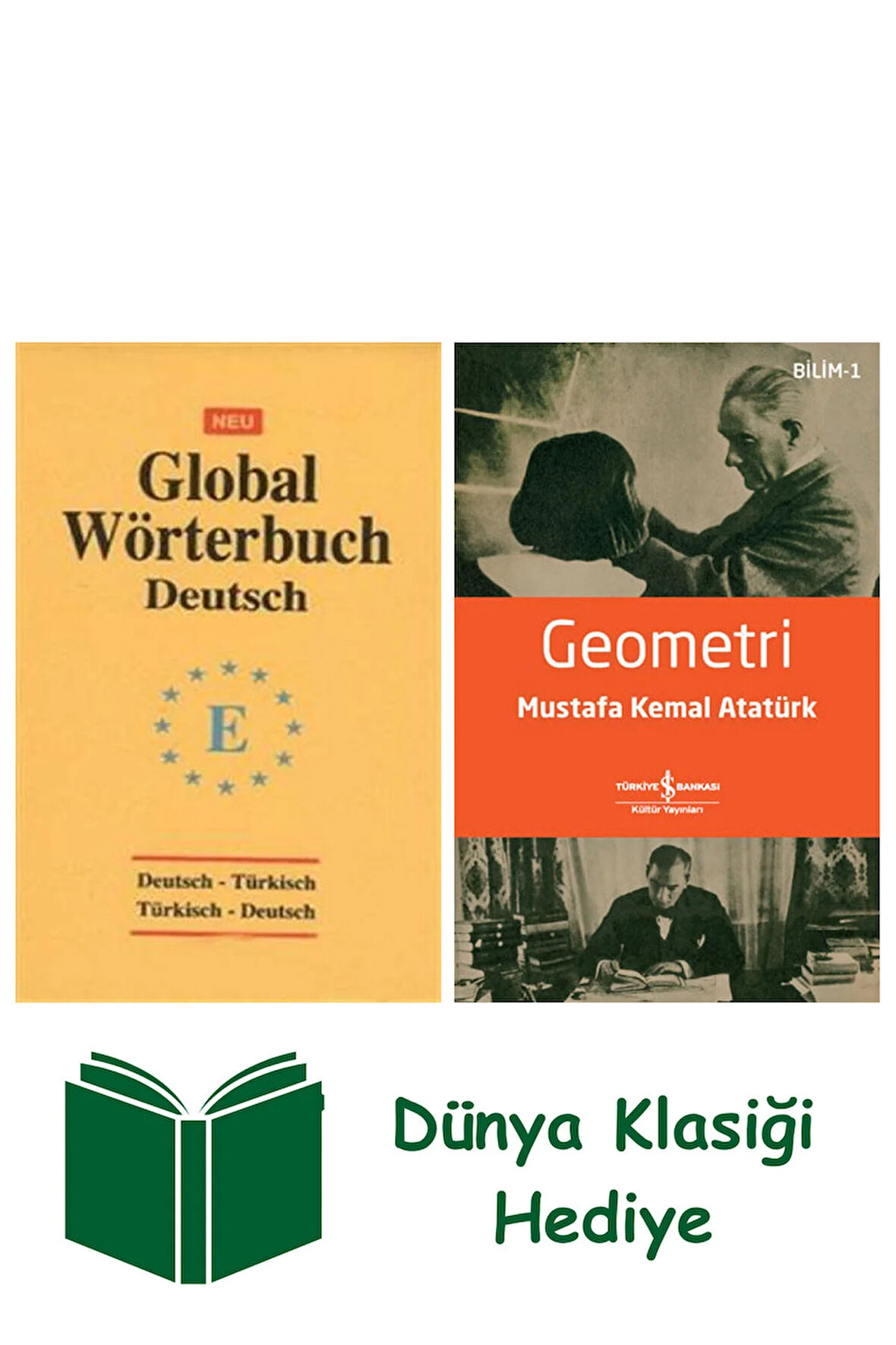 Global Wörterbuch Deutsch - Deutsch - Türkish / Türkish - Deutsch + Geometri + Dünya Klasiği Hediye