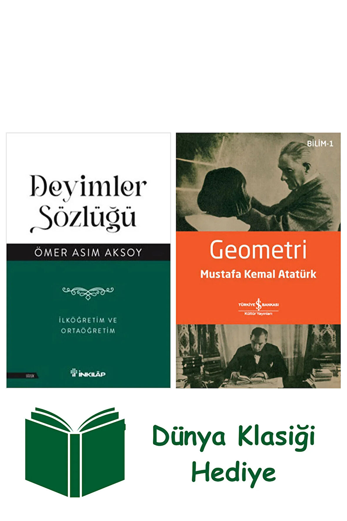 Deyimler Sözlüğü + Geometri + Dünya Klasiği Hediye