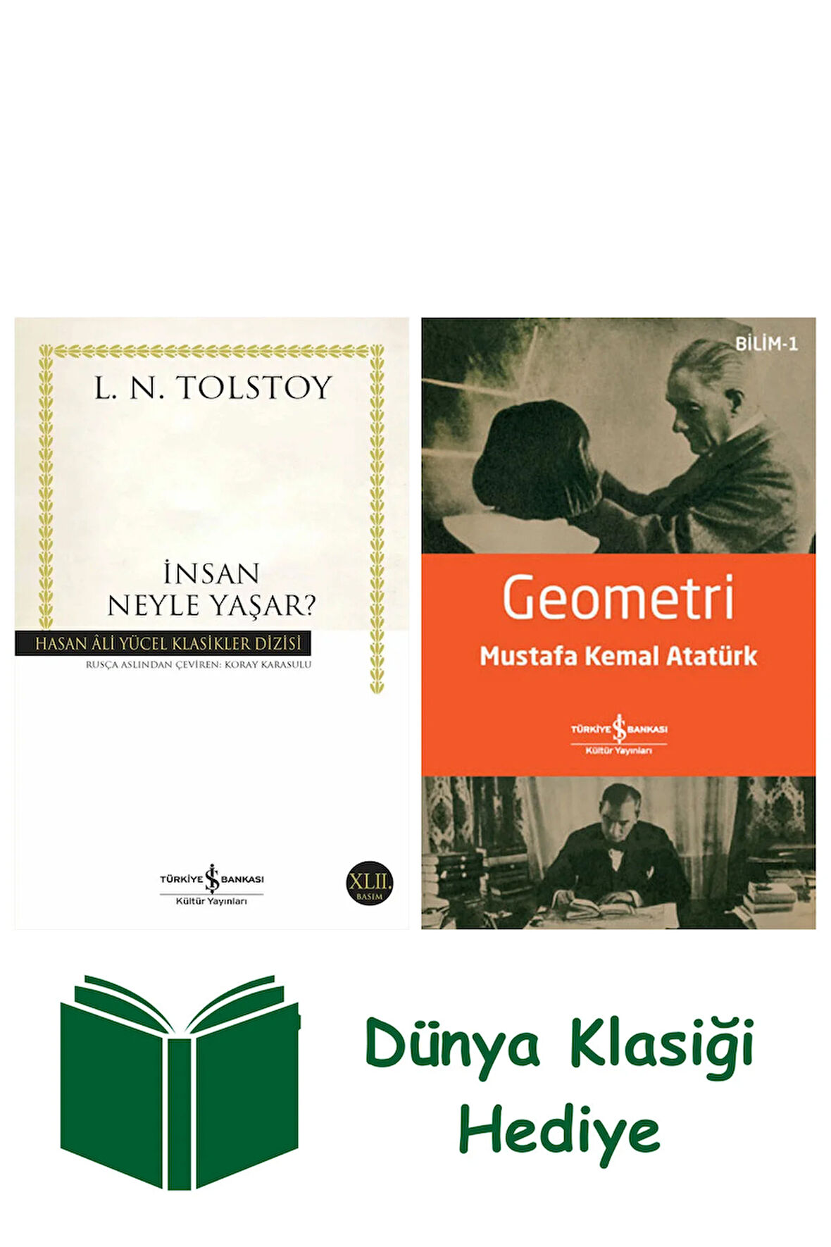 İnsan Neyle Yaşar? + Geometri + Dünya Klasiği Hediye