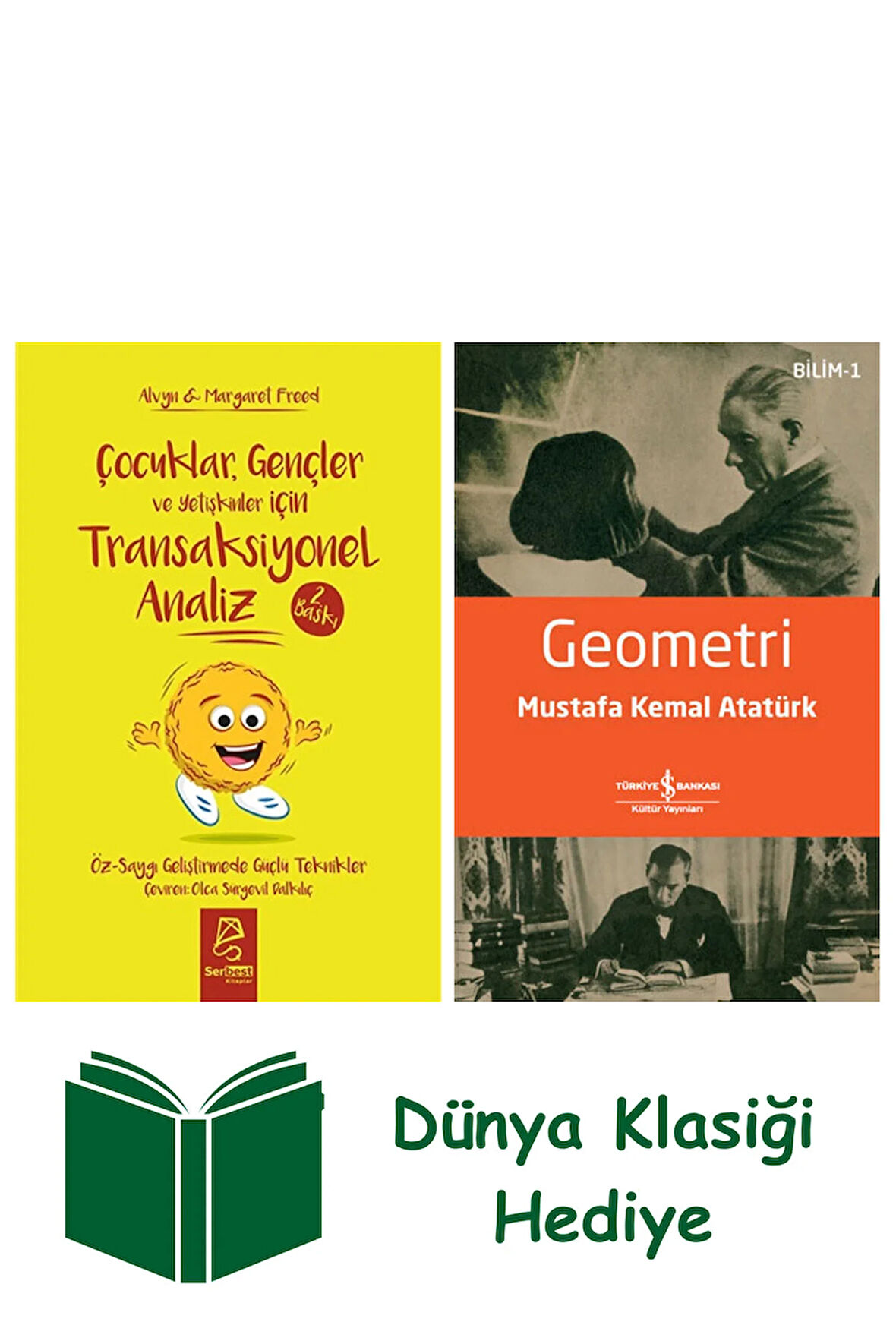 Çocuklar Gençler ve Yetişkinler İçin Transaksiyonel Analiz + Geometri + Dünya Klasiği Hediye
