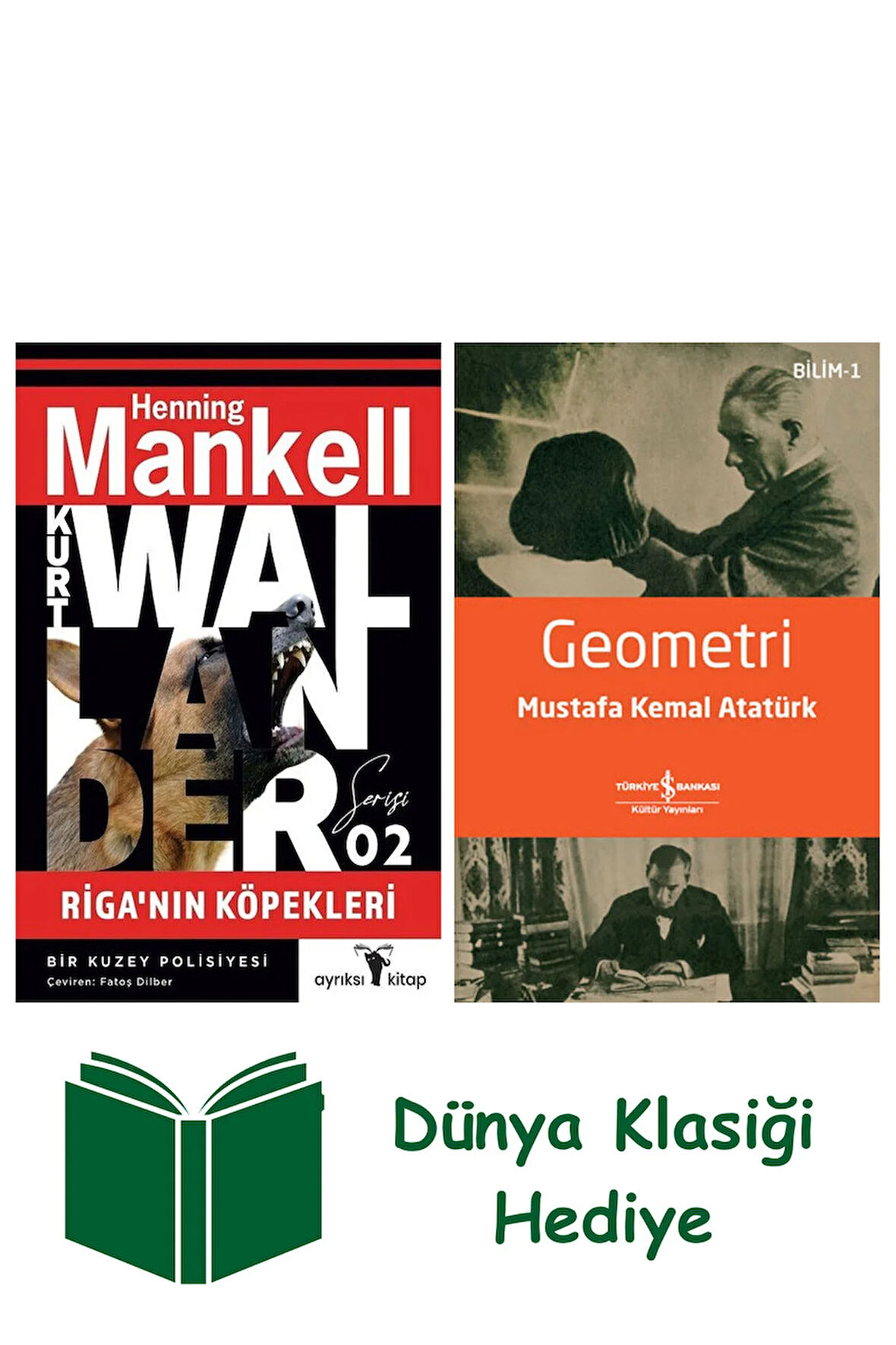 Riga'nın Köpekleri - Kurt Wallander Serisi 2 + Geometri + Dünya Klasiği Hediye