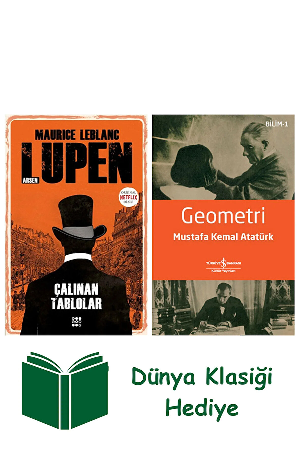 Çalınan Tablolar - Arsen Lüpen + Geometri + Dünya Klasiği Hediye