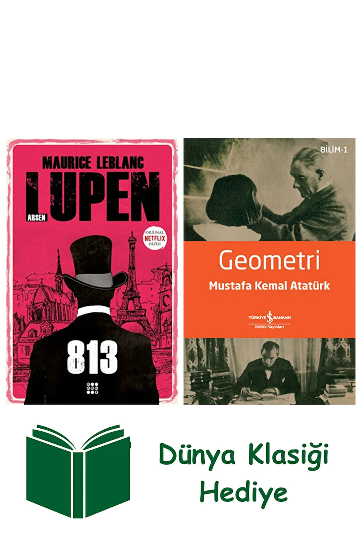 813 - Arsen Lüpen + Geometri + Dünya Klasiği Hediye