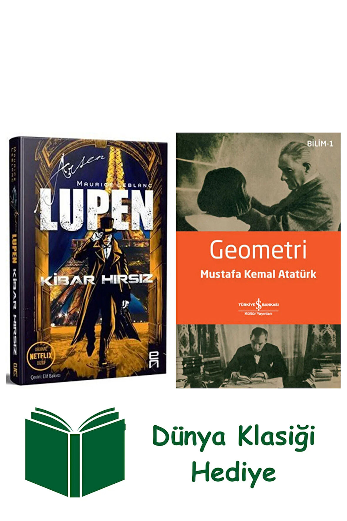 Arsen Lüpen - Kibar Hırsız + Geometri + Dünya Klasiği Hediye