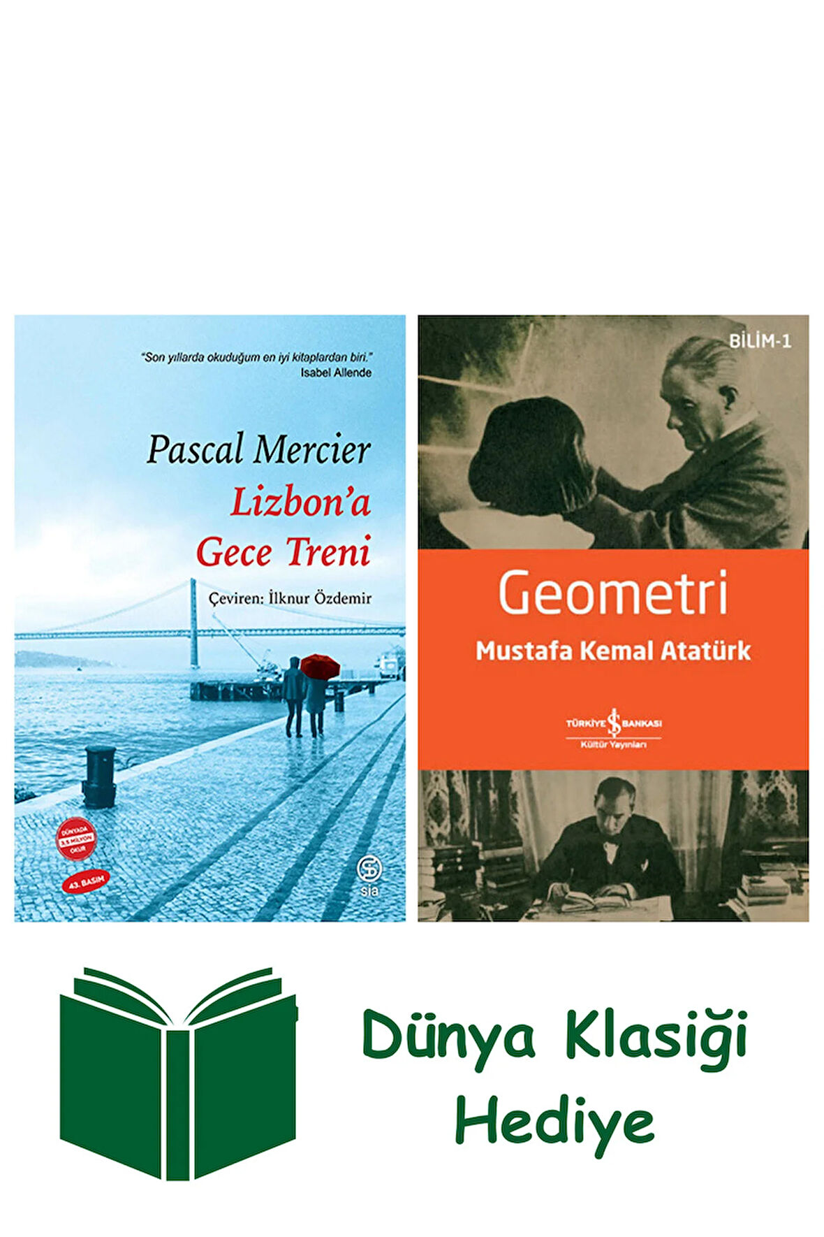 Lizbon'a Gece Treni + Geometri + Dünya Klasiği Hediye