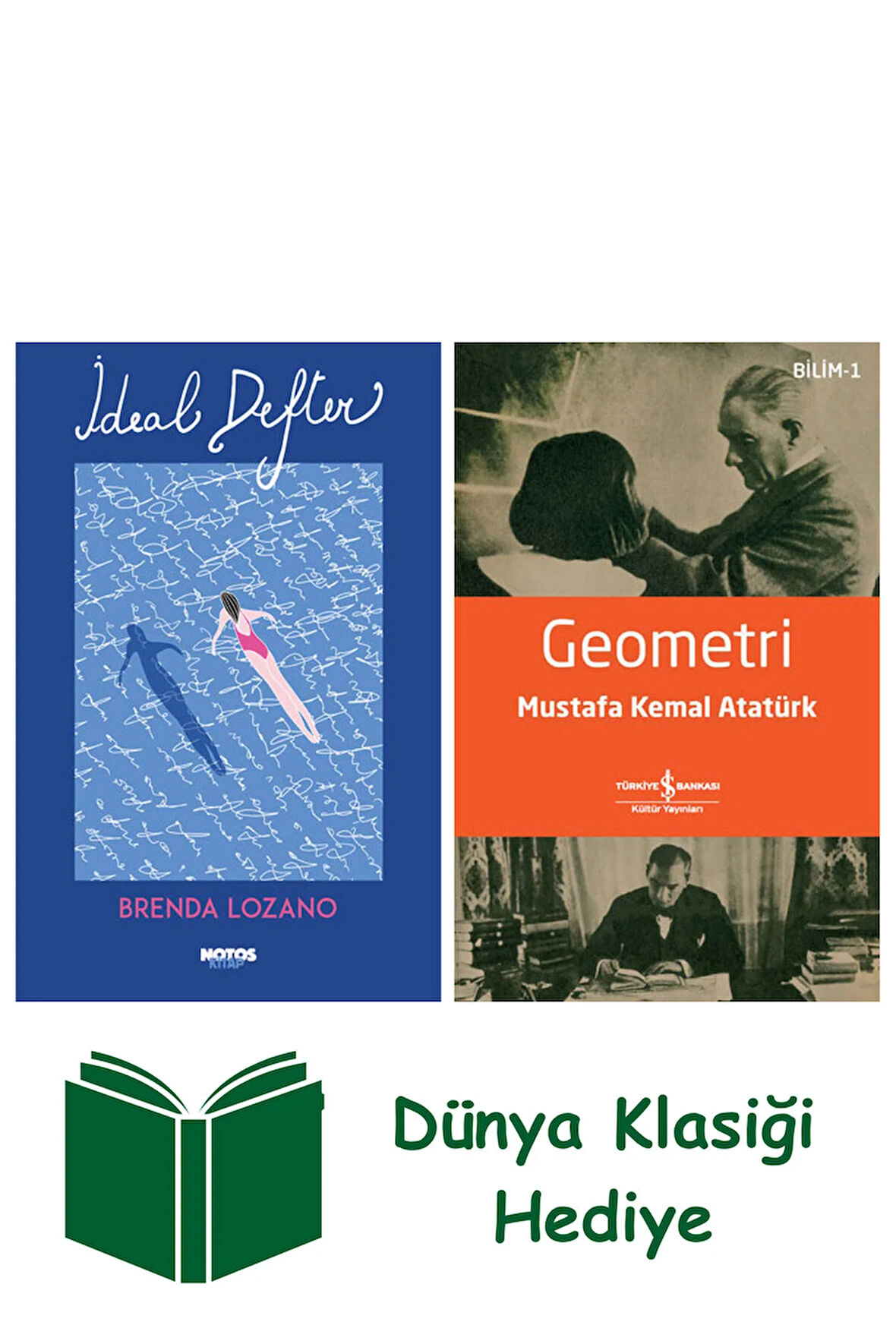 İdeal Defter + Geometri + Dünya Klasiği Hediye