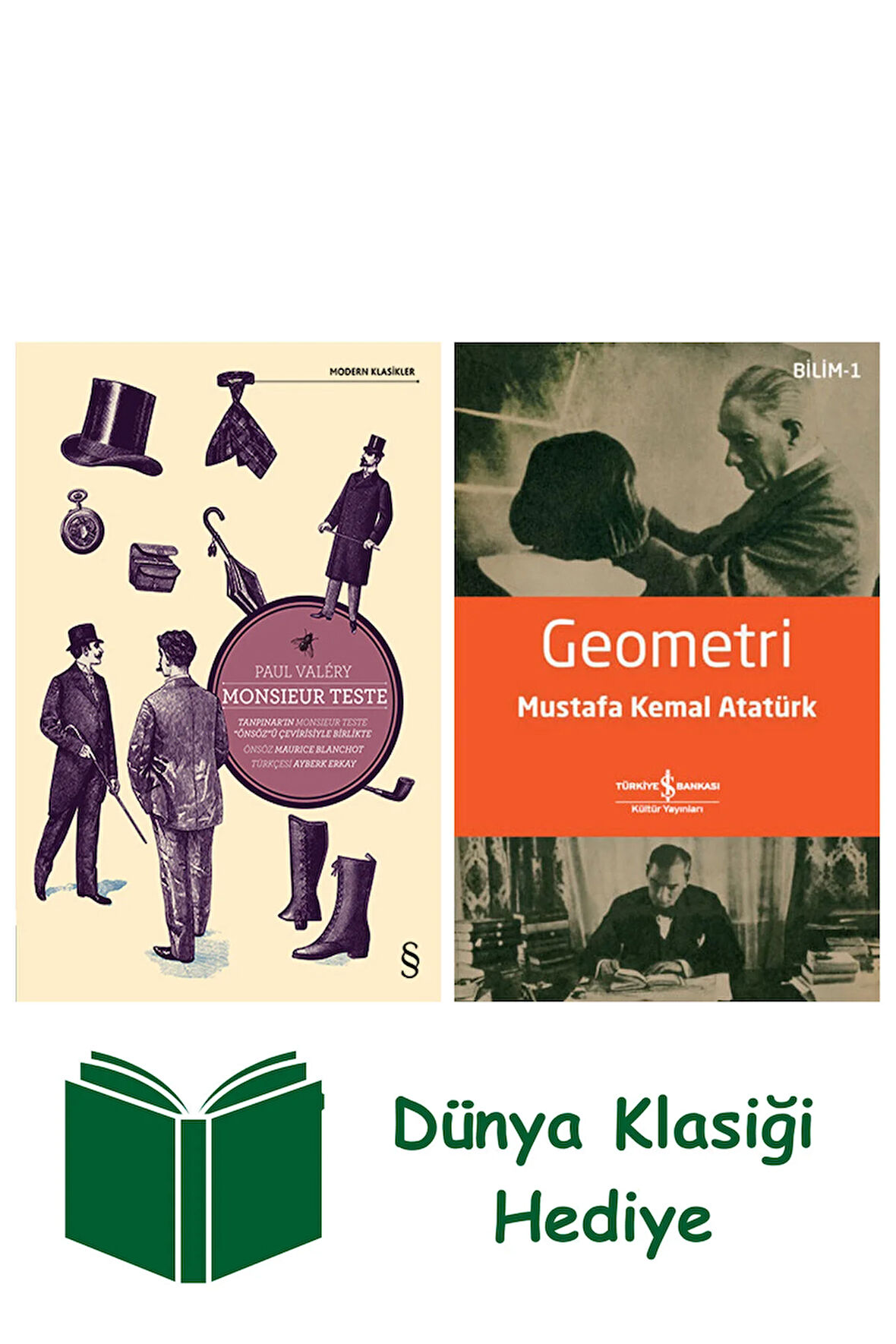 Monsieur Teste + Geometri + Dünya Klasiği Hediye